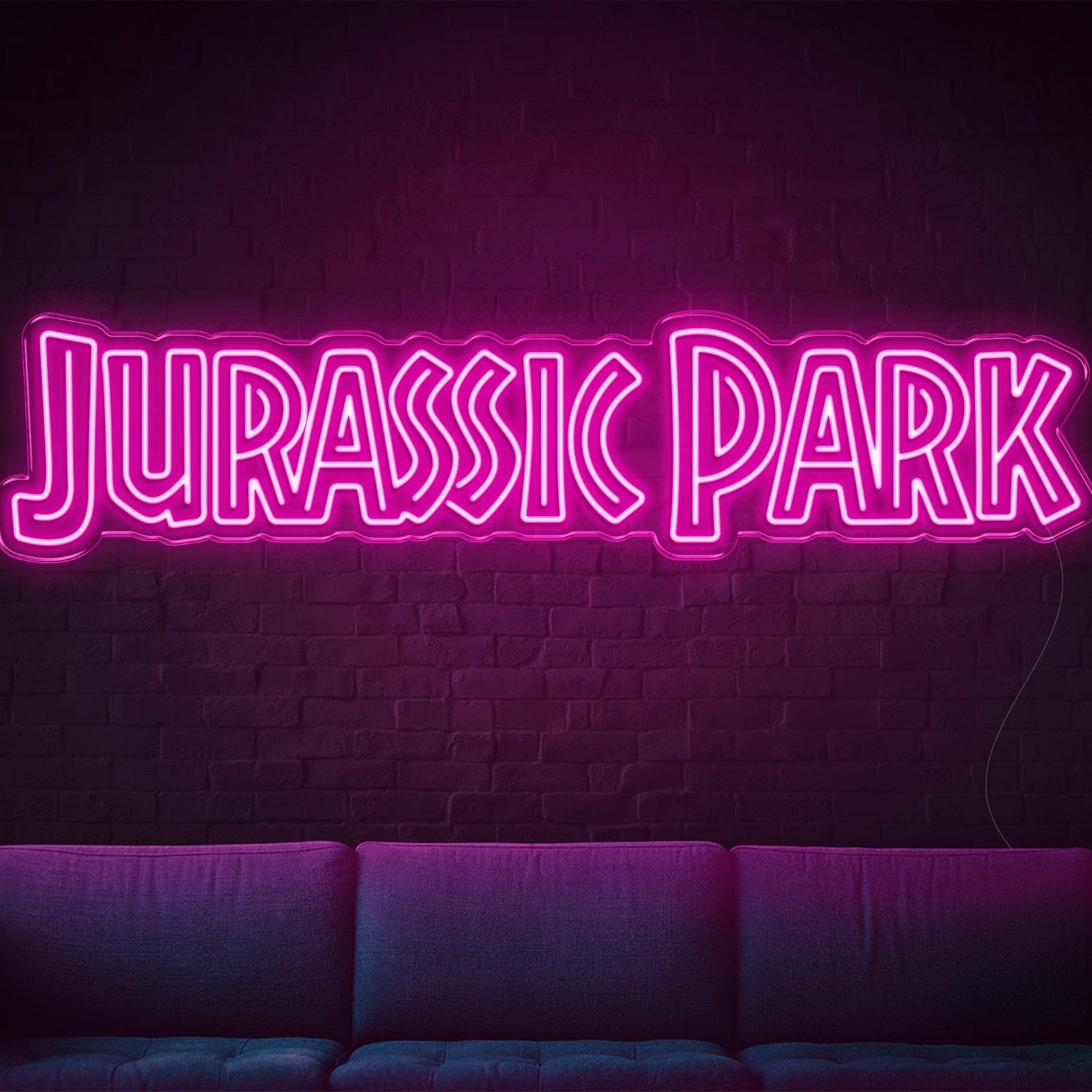 Retro Pink Jurassic Park Led Neon Sign For Movie-Themed Room Decor | Shineneon