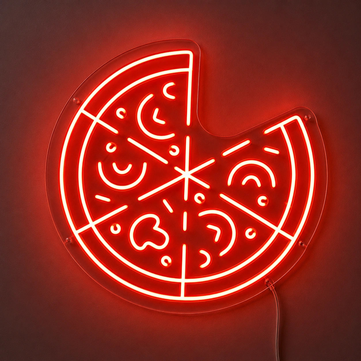 Retro Pizza Slice Neon Sign LED Neon Sign main product image