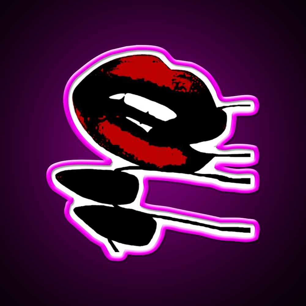 Retro Red Lips Nail Salon Led Neon Sign Rgb Color - Shineneon