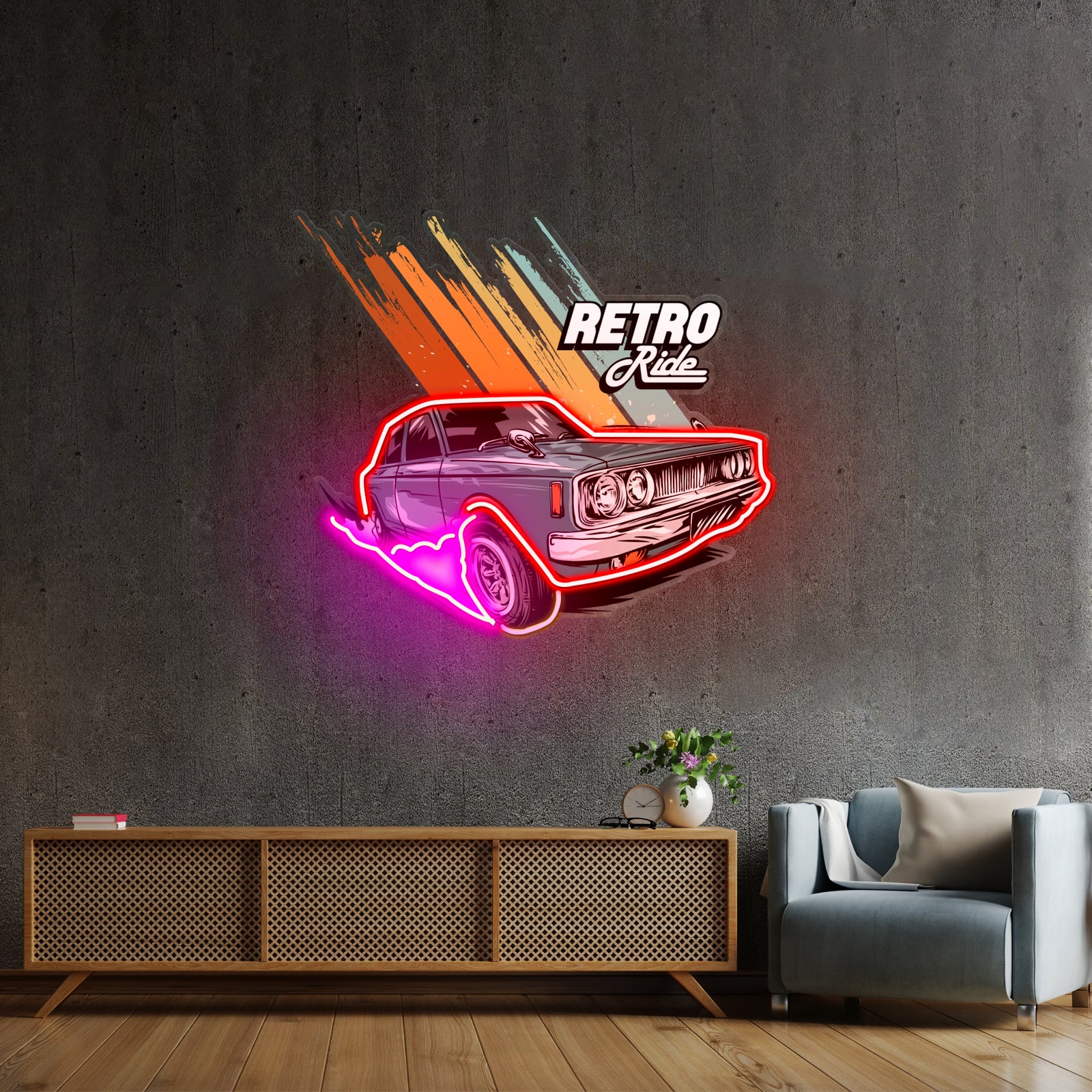 Retro Ride Led Neon Sign Light Custom Led Signs