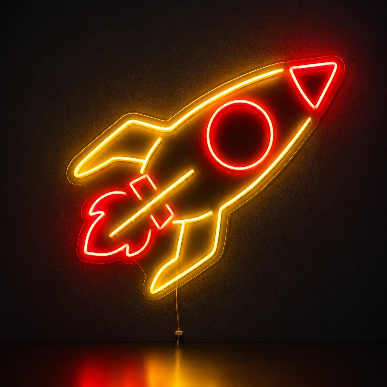 Retro Rocket Neon Sign LED Neon Sign main product image