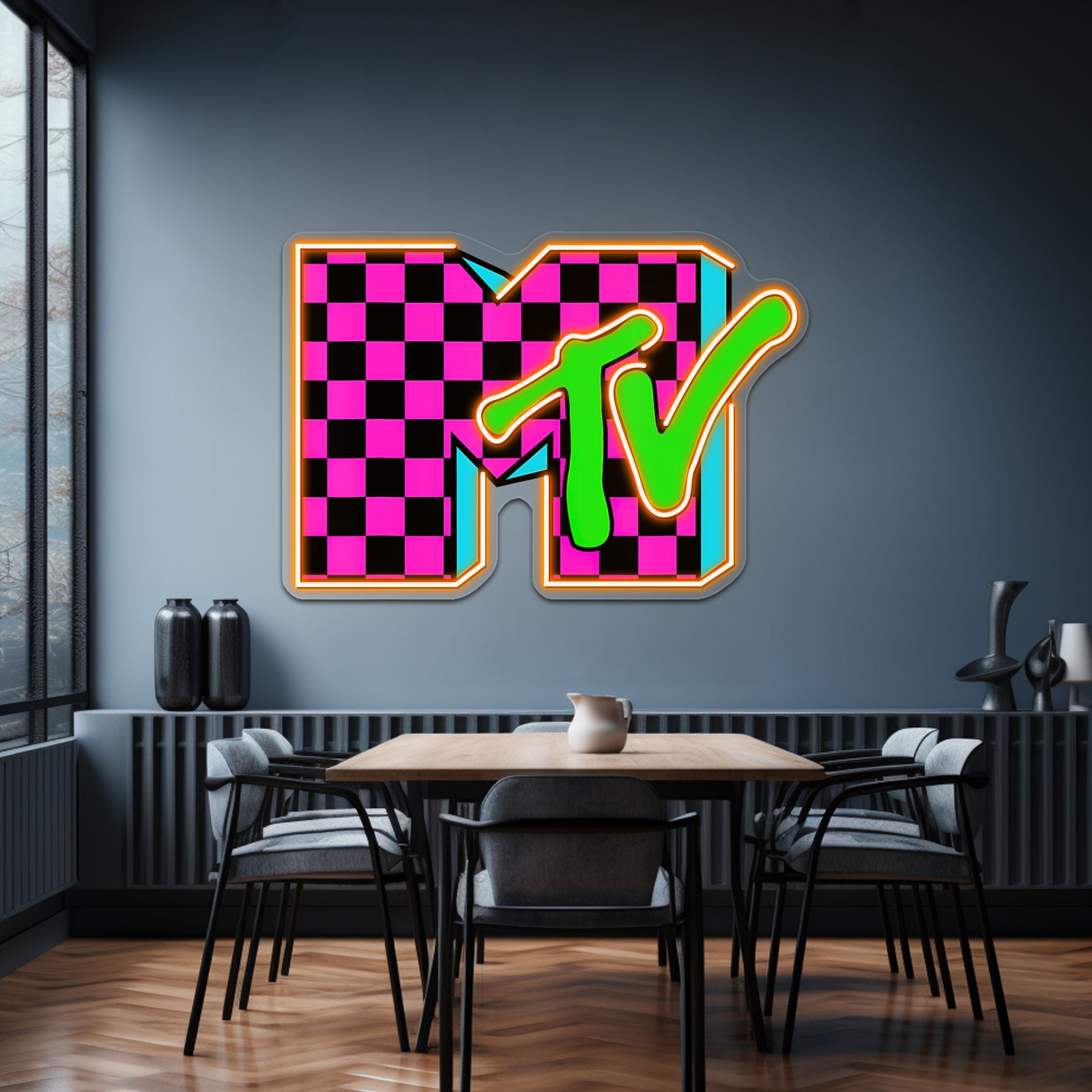 Retro Shape Design Logo Graphic Essential Wall Artwork Neon Signs | Shineneon