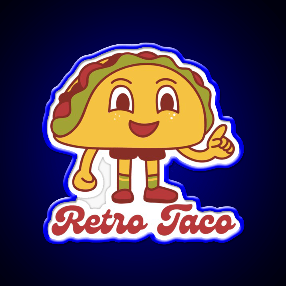 Retro Taco Led Neon Sign Mexican Food Sign Rgb Color - Shineneon