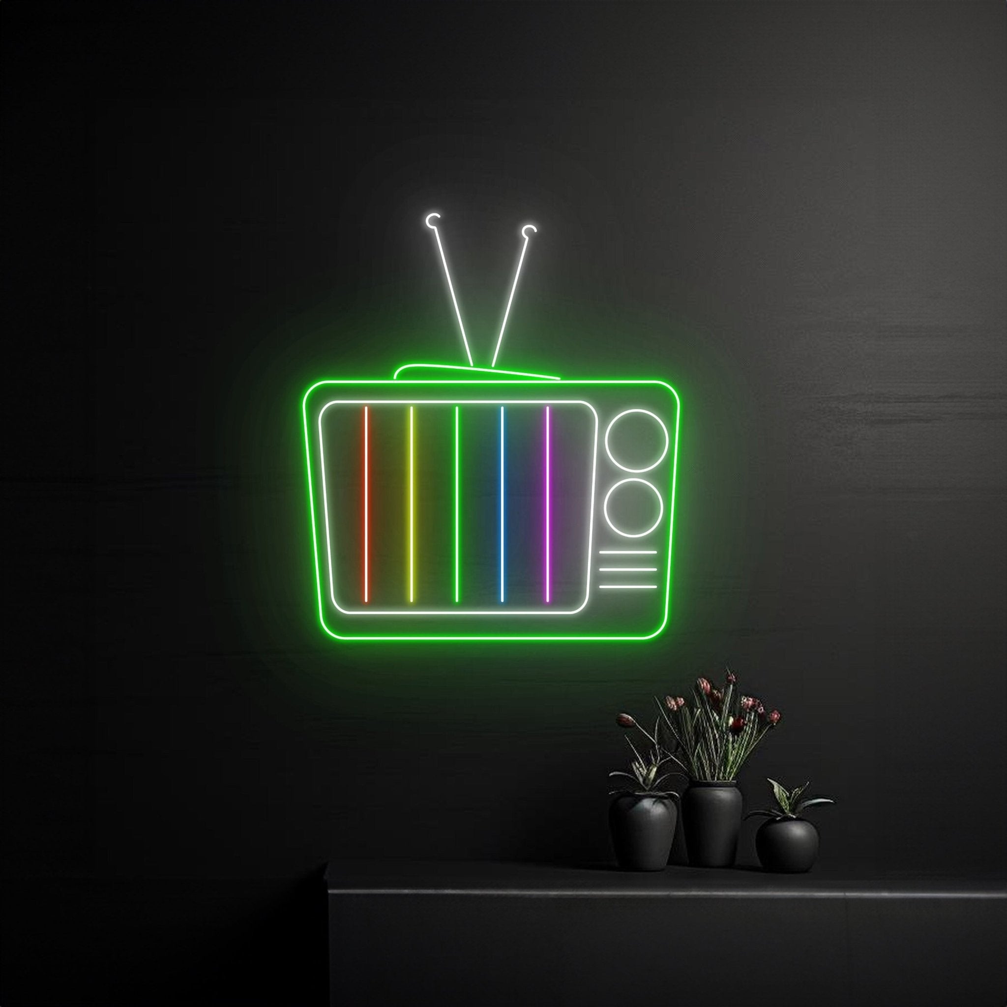 Retro Television Device Led Sign - Shineneon