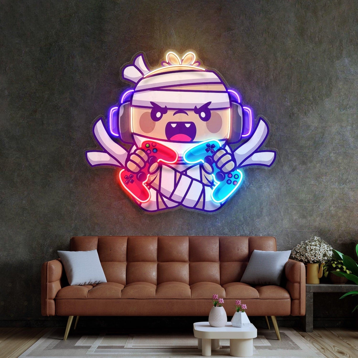 Retro Truck Blue Red White Uv Printed Led Neon Sign Home Cafe Wall Art | Shineneon