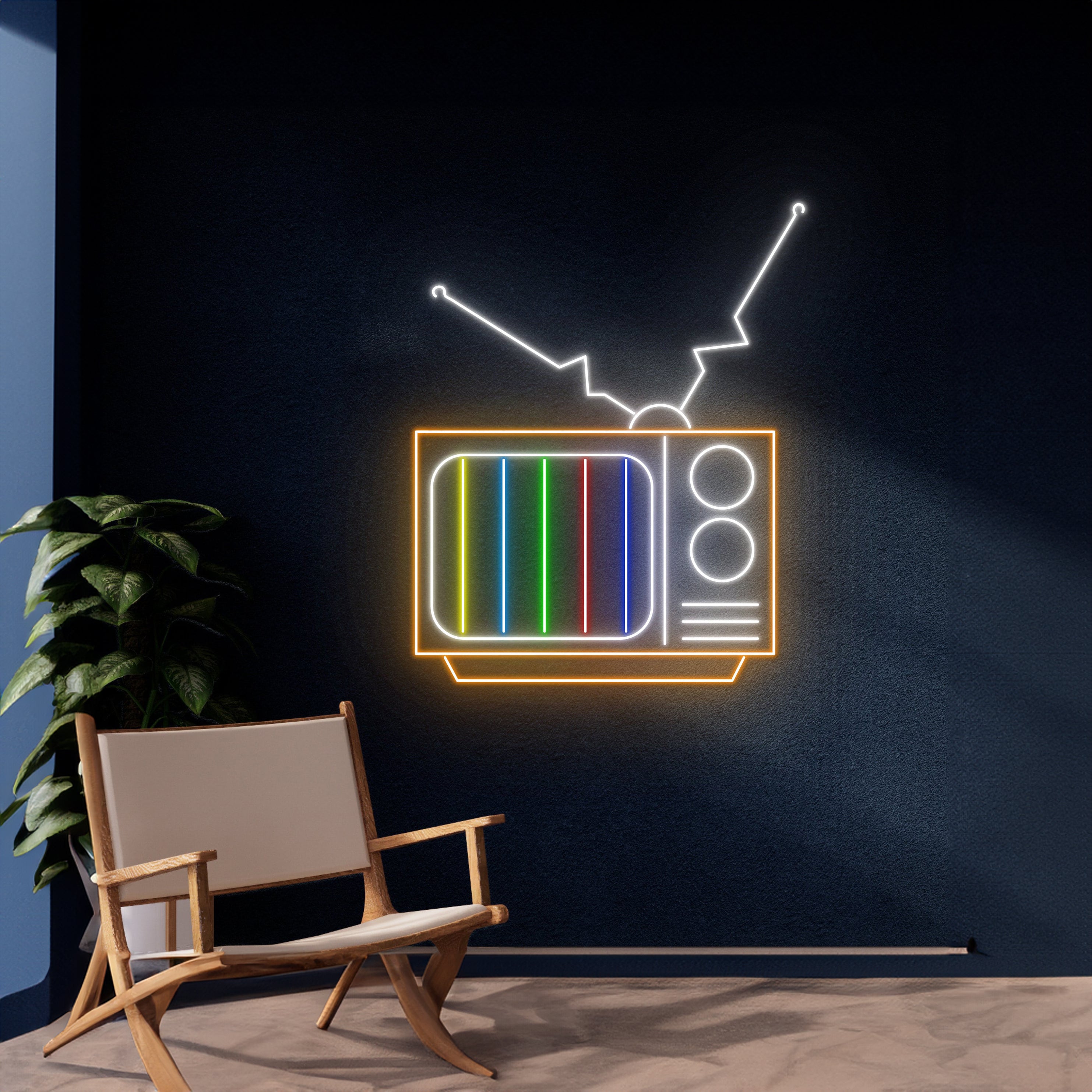 Retro Tv Led Neon Sign Old Tv Led Light | Shineneon