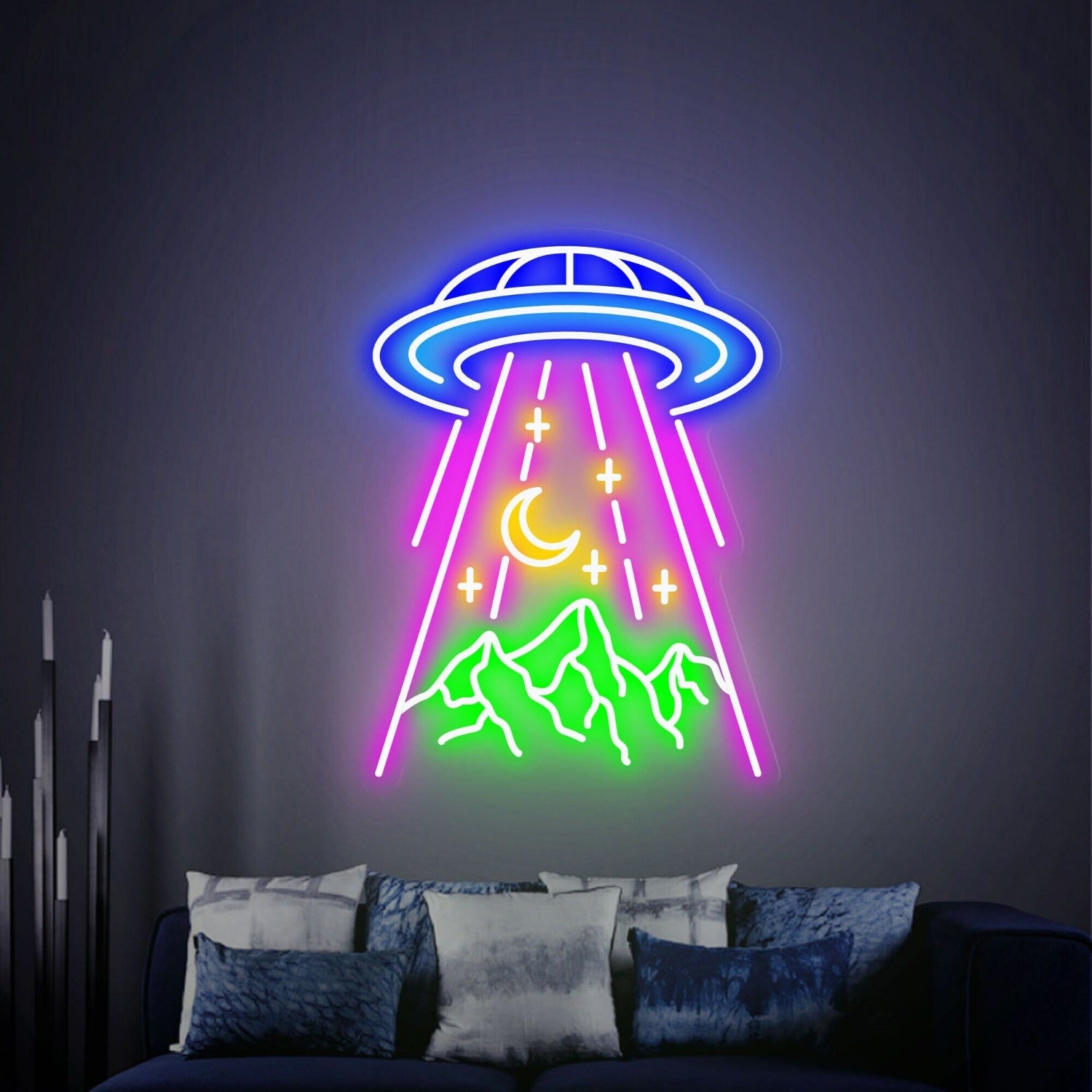 Revamp Your Space Ufo Mountain Led Neon Sign | Shineneon