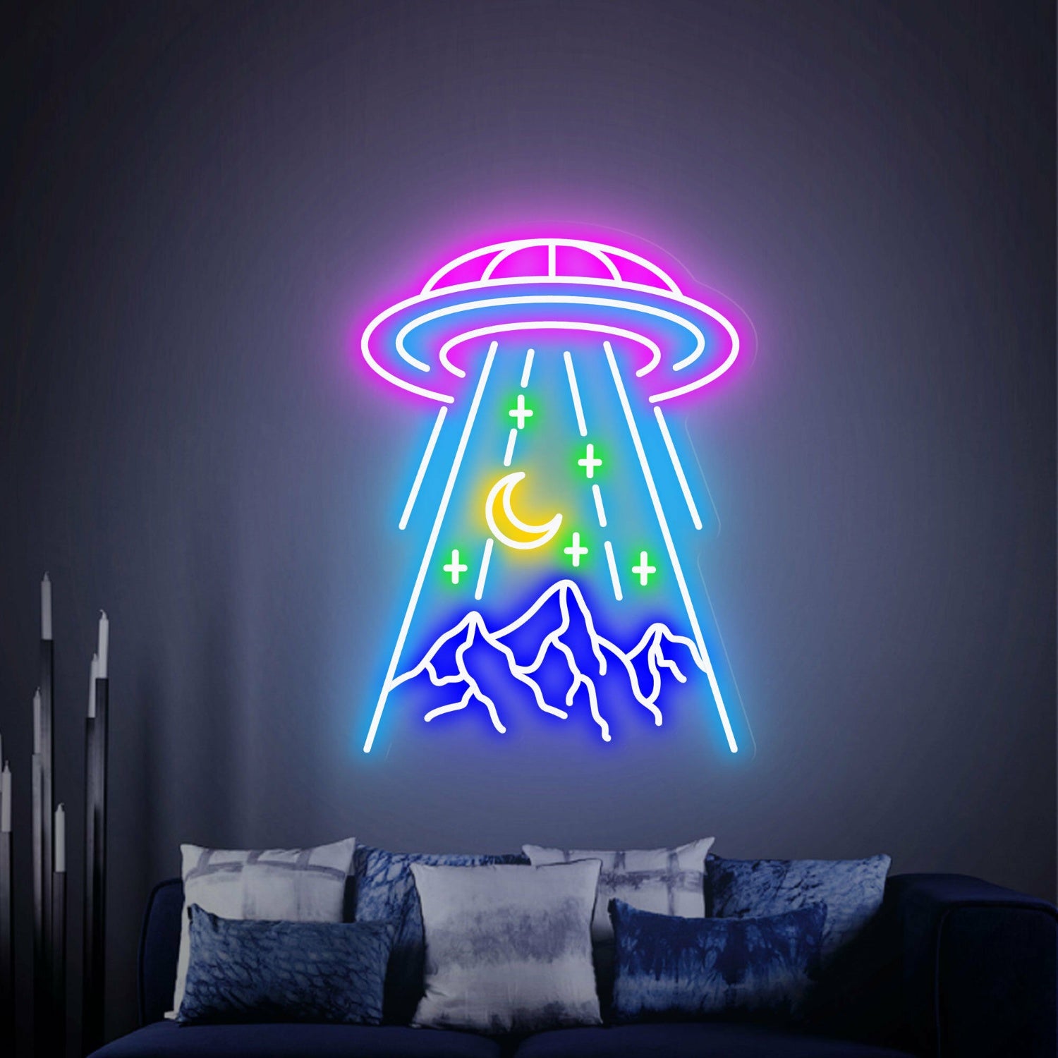 Revamp Your Space Ufo Mountain Led Neon Sign | Shineneon