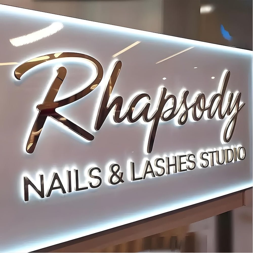 Rhapsody Nails Studio 3D Backlit Channel Letters Led Light Sign - Shineneon