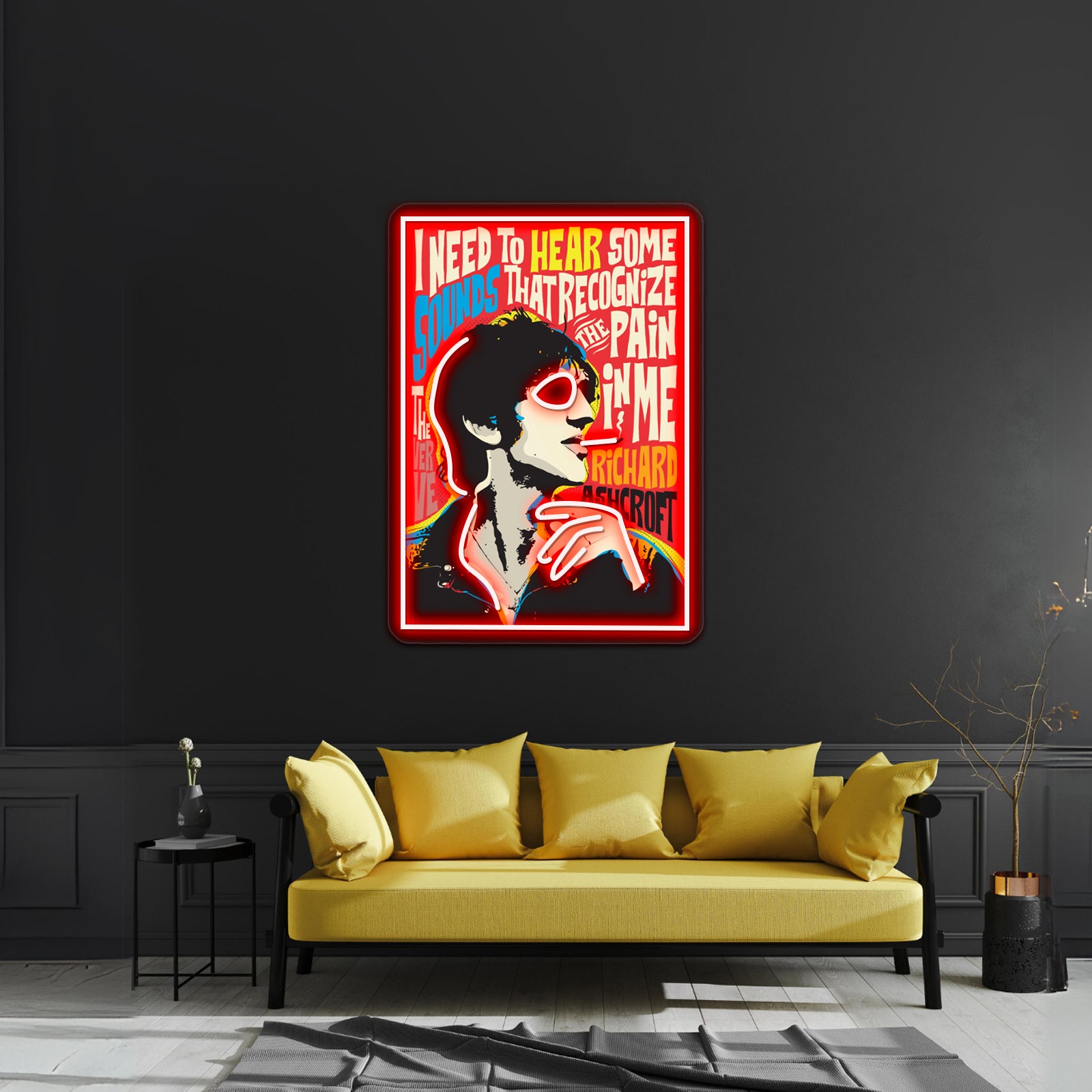 Richard Ashcroft Pop Art Quote Artwork Led Neon Signs | Shineneon