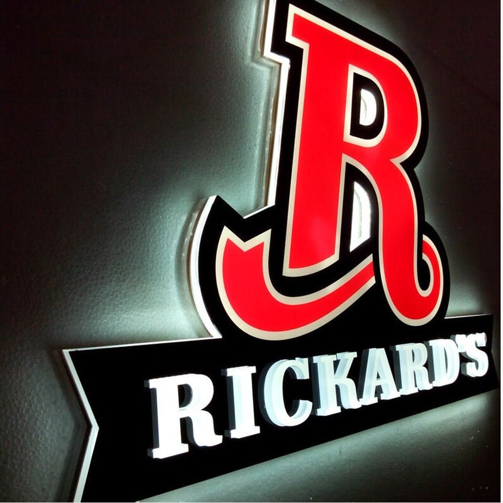 Rickards 3D Frontlit And Backlit Channel Letter Led Light Sign - Shineneon