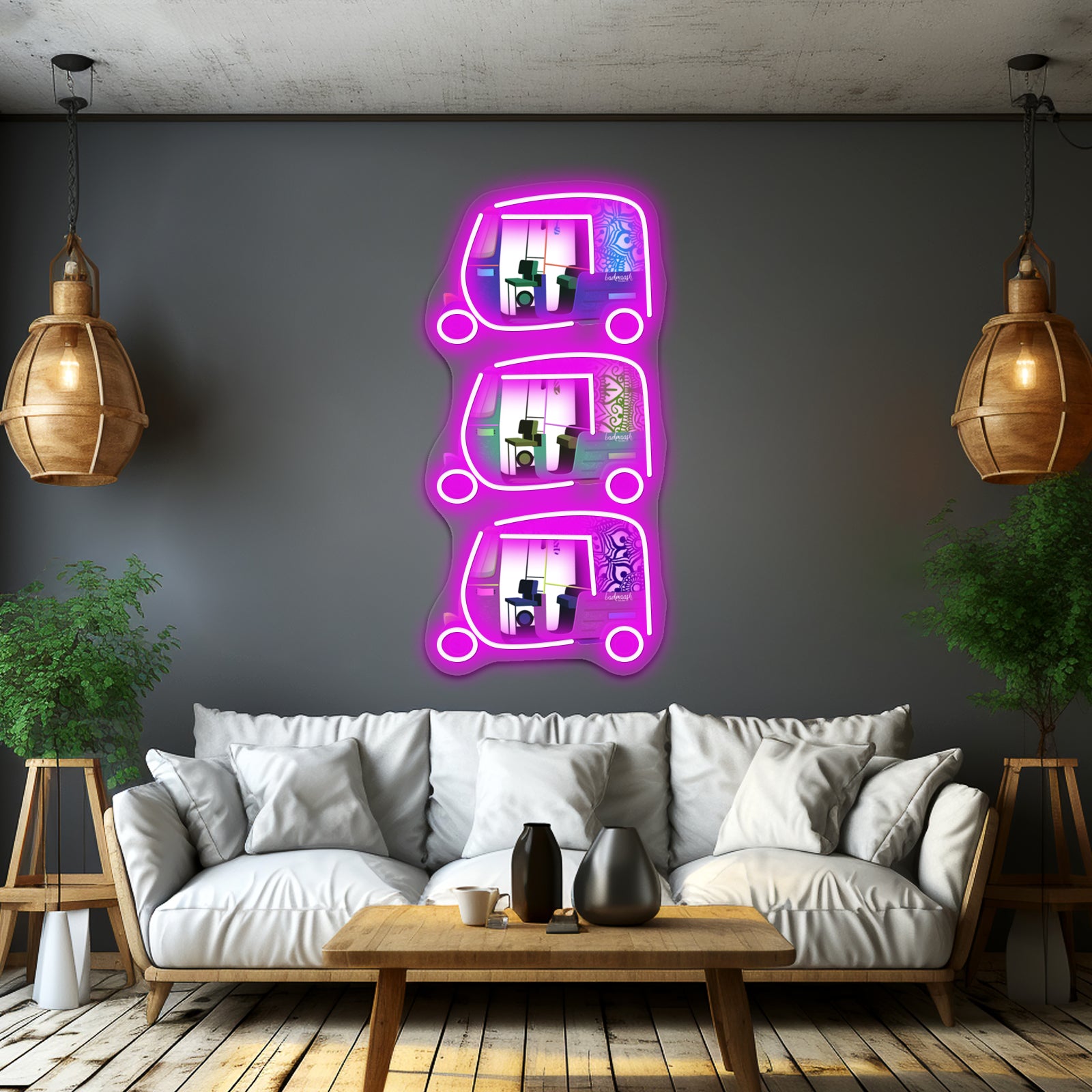 Rickshaw X Suhenna Creations Artwork Led Neon Signs | Shineneon