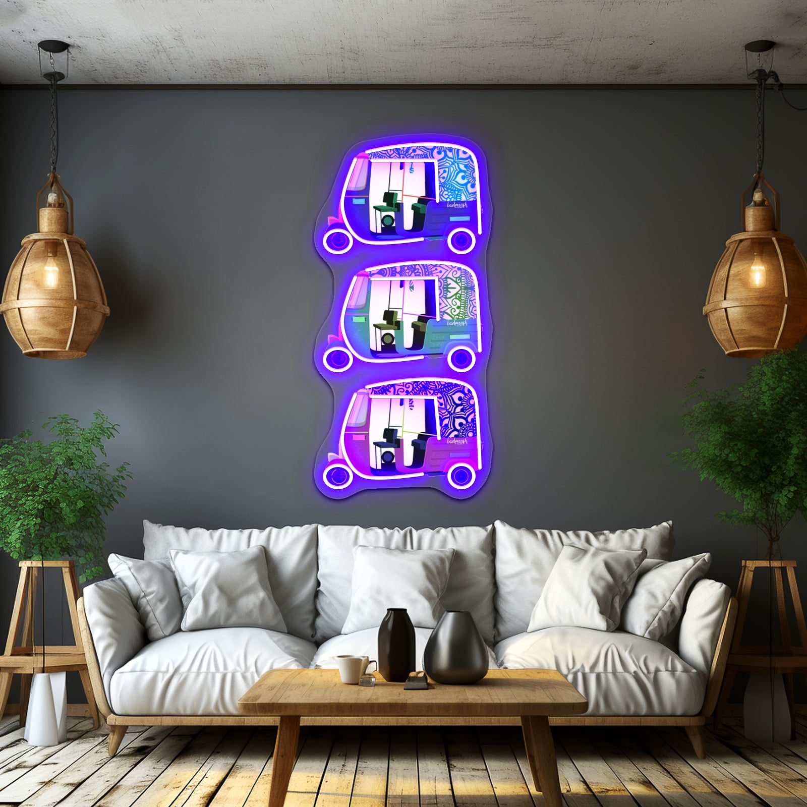 Rickshaw X Suhenna Creations Artwork Led Neon Signs | Shineneon