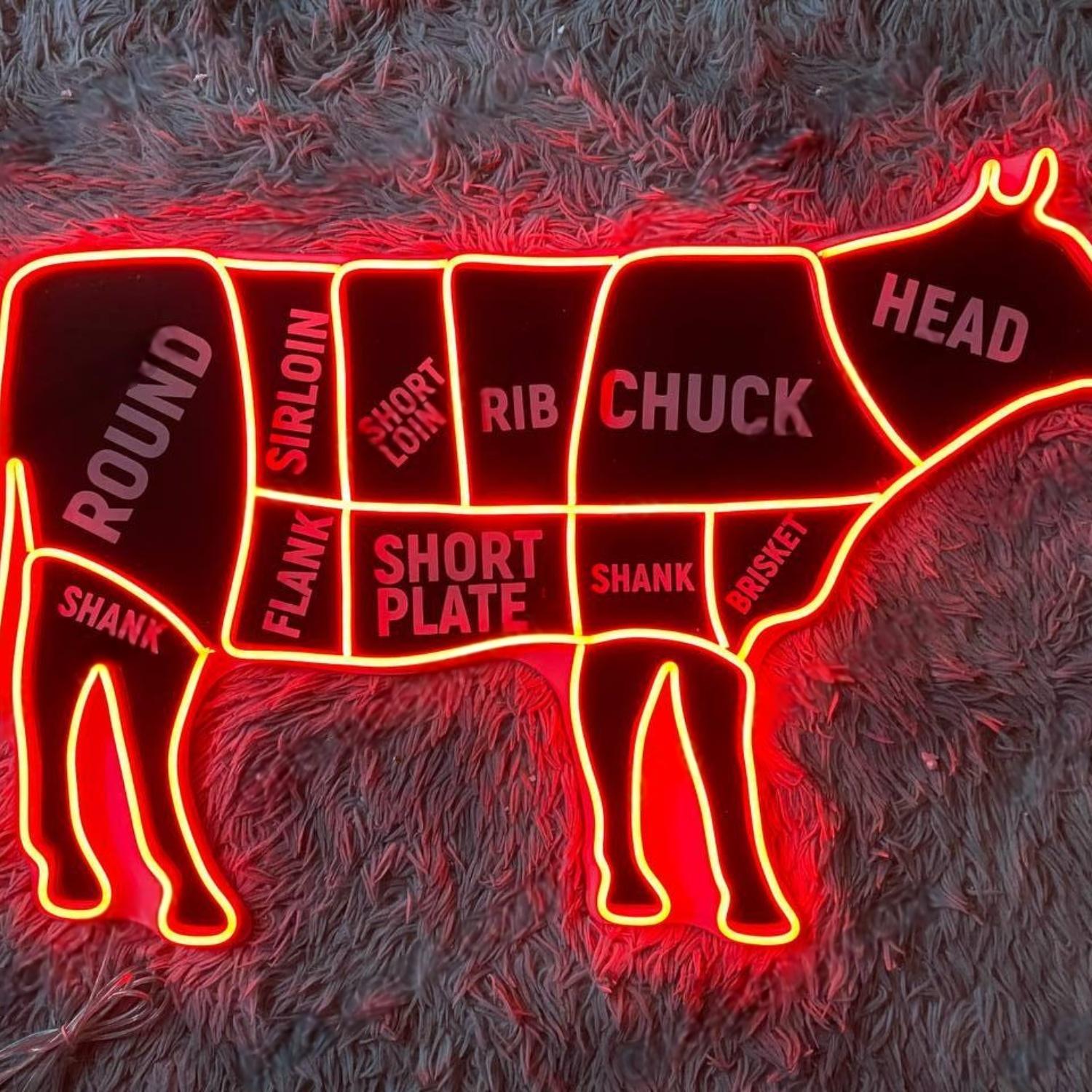 Riding Cowboy Blue Red Yellow Led Neon Sign For Western Themed Decor | Shineneon