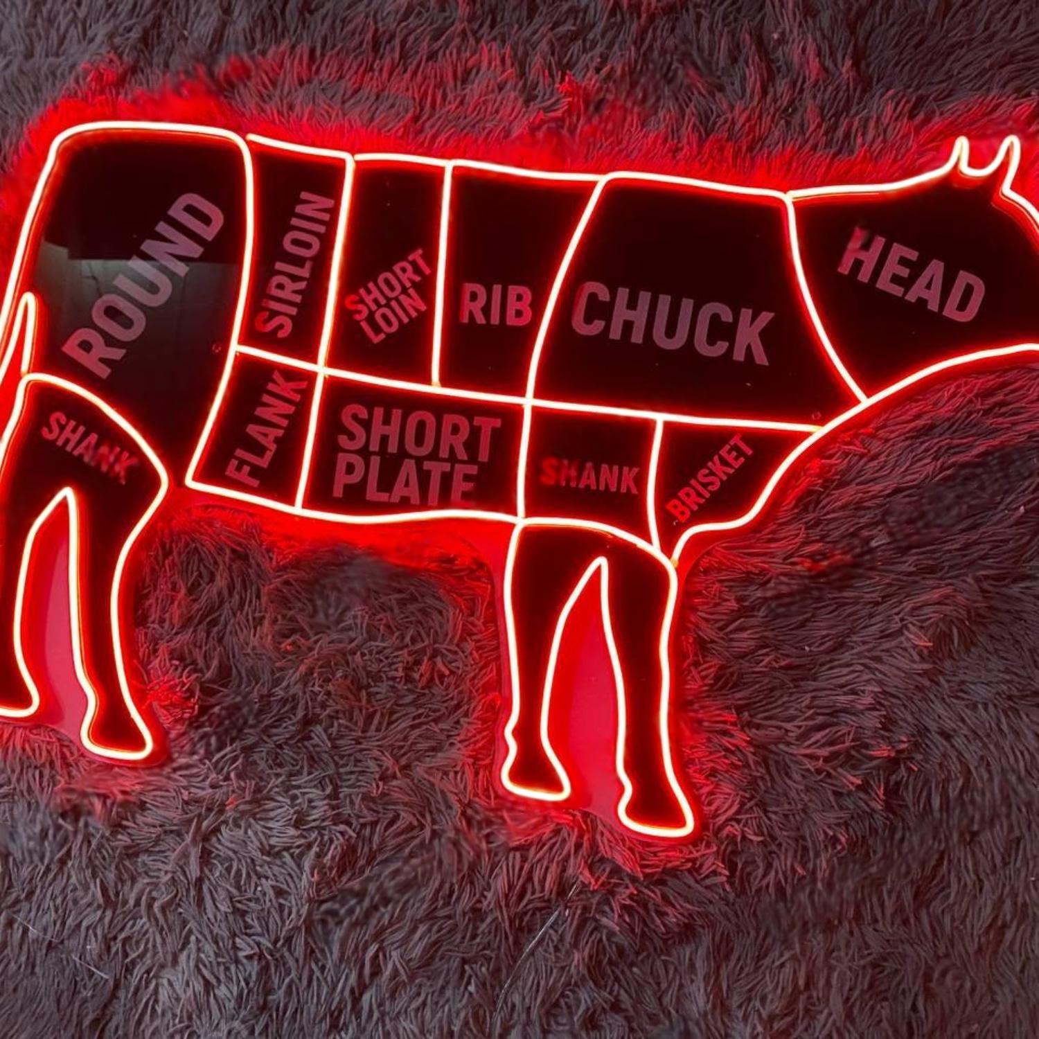 Riding Cowboy Blue Red Yellow Led Neon Sign For Western Themed Decor | Shineneon