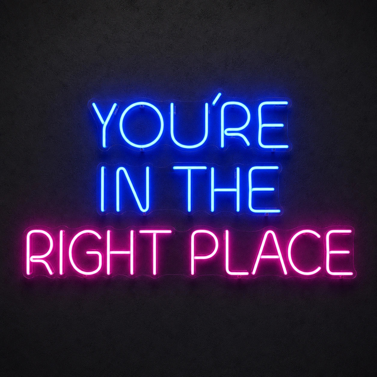 Right Place LED Neon Sign Garage Man Cave Neon Sign main product image