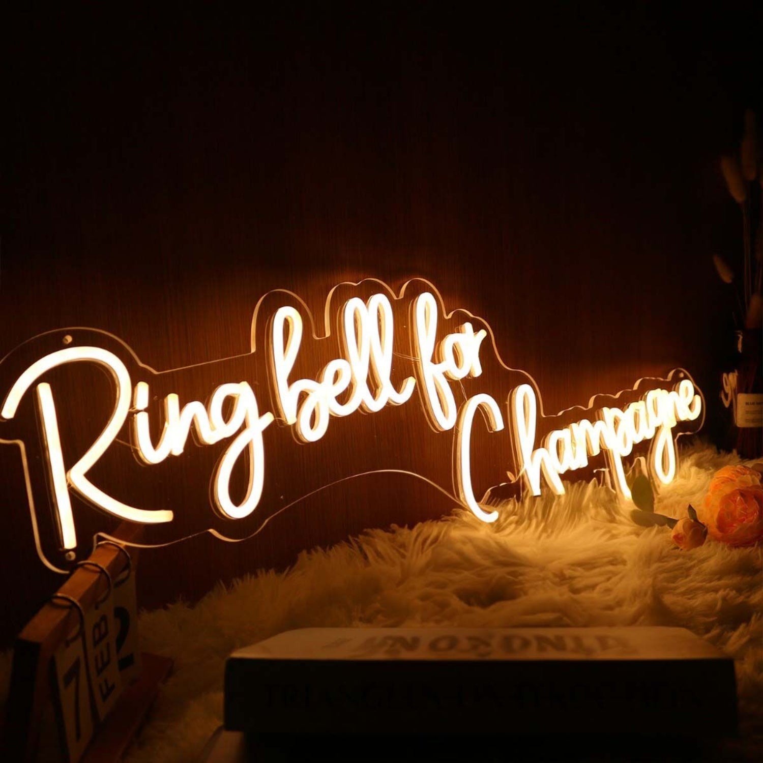 Ring Bell Fchampagne Yellow Led Neon Sign | Shineneon