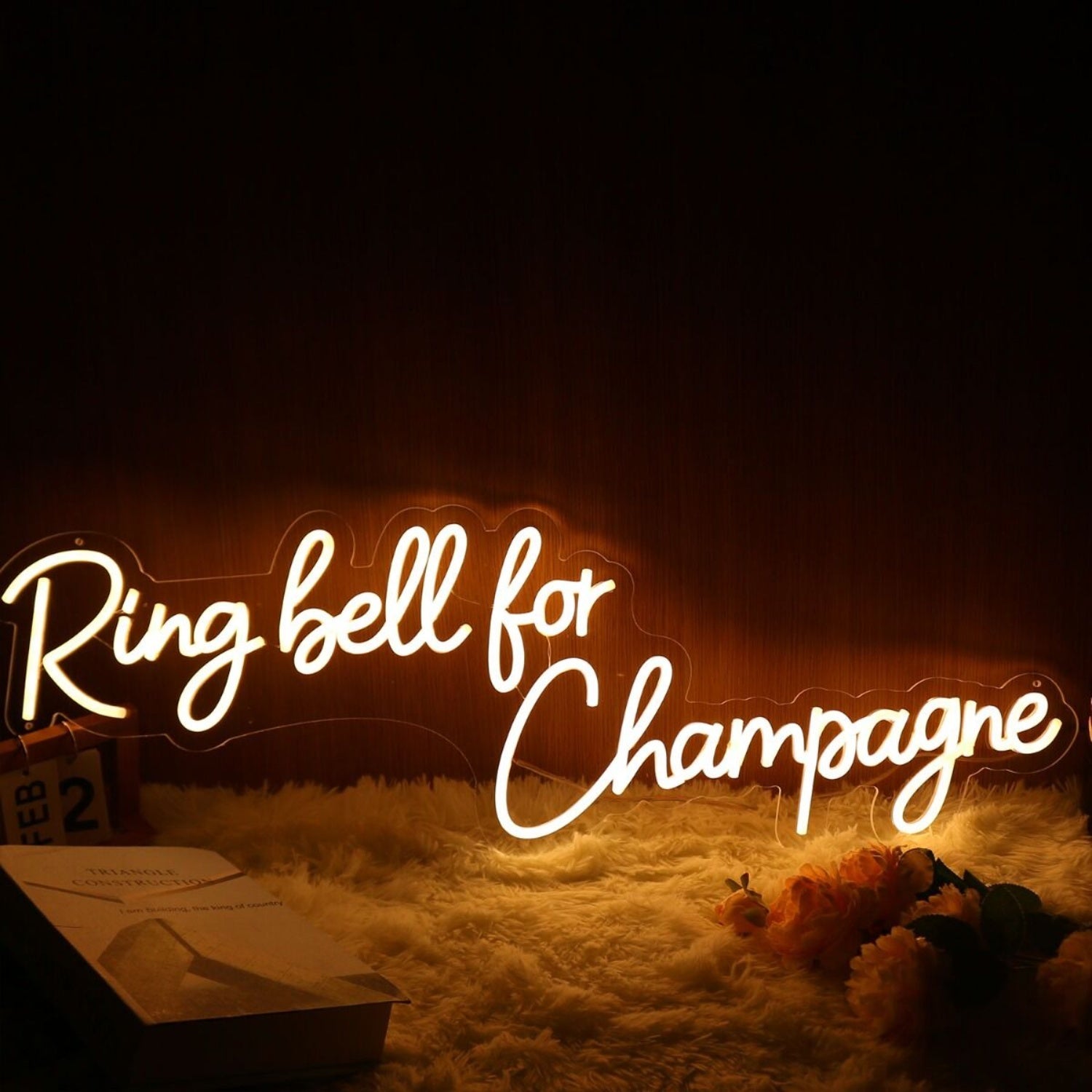 Ring Bell Fchampagne Yellow Led Neon Sign | Shineneon