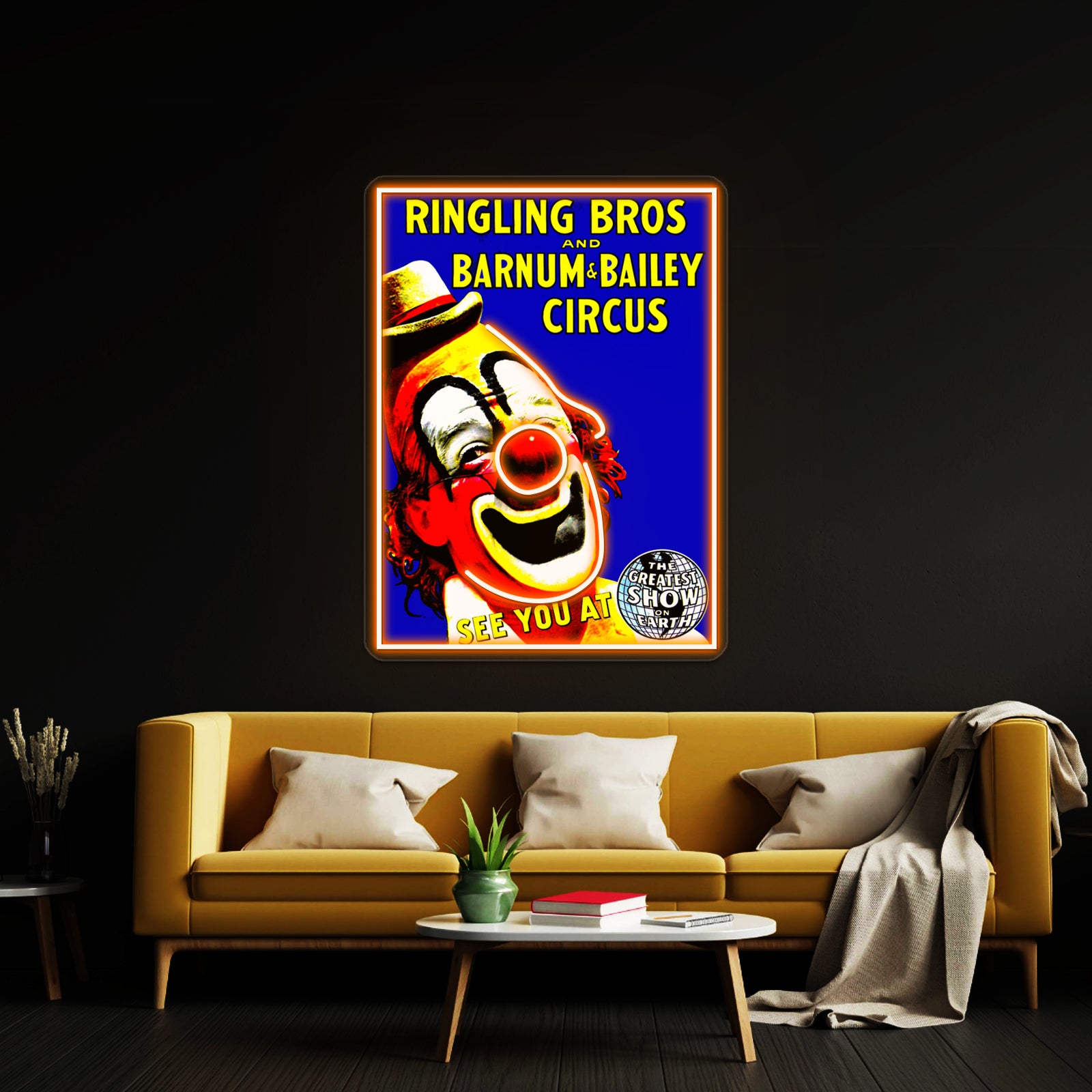 Ringling Bros Barnum And Bailey Vintage 1910 Circus Print Wall Artwork Neon Signs | Shineneon