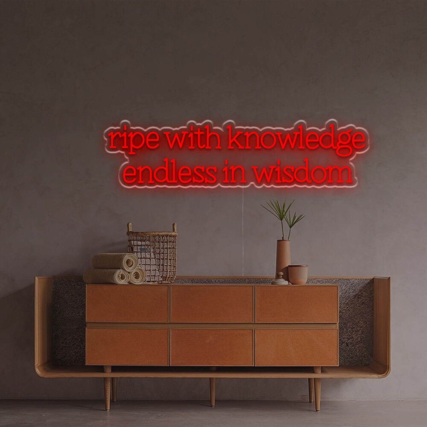 Ripe With Knowledge Endless In Wisdom Led Neon Sign | Shineneon