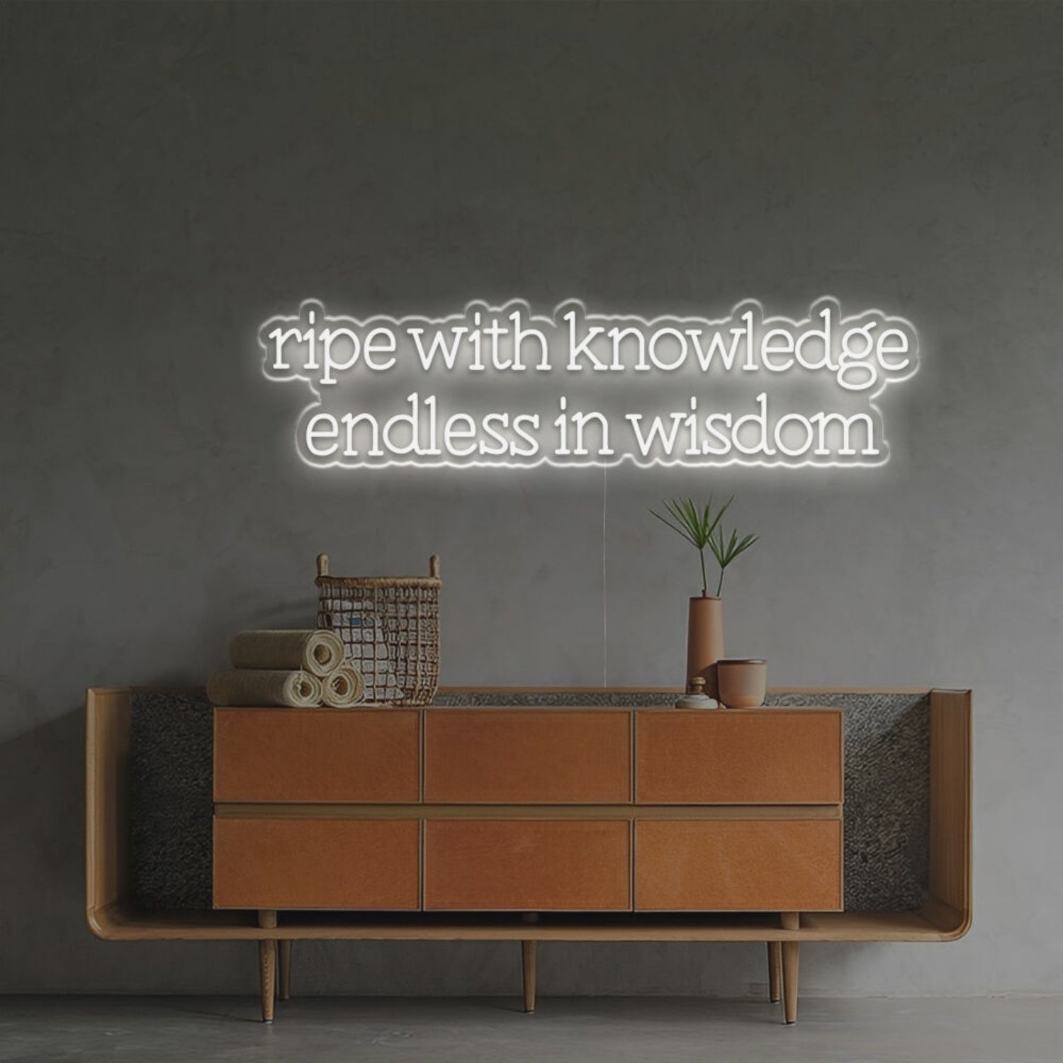 Ripe With Knowledge Endless In Wisdom Led Neon Sign | Shineneon