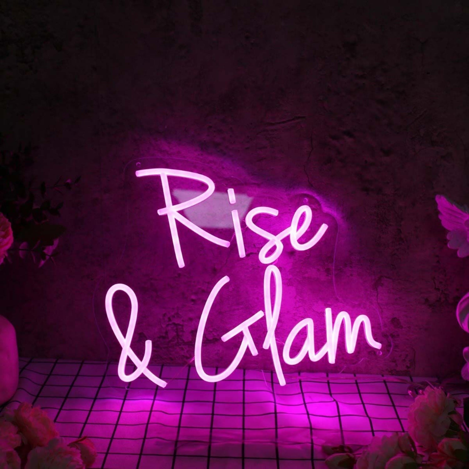 Rise And Glam Purple Led Neon Sign - Shineneon