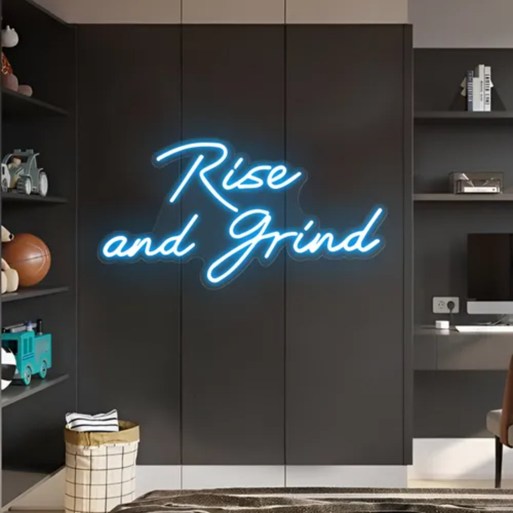 Rise And Grind Led Neon Sign | Shineneon