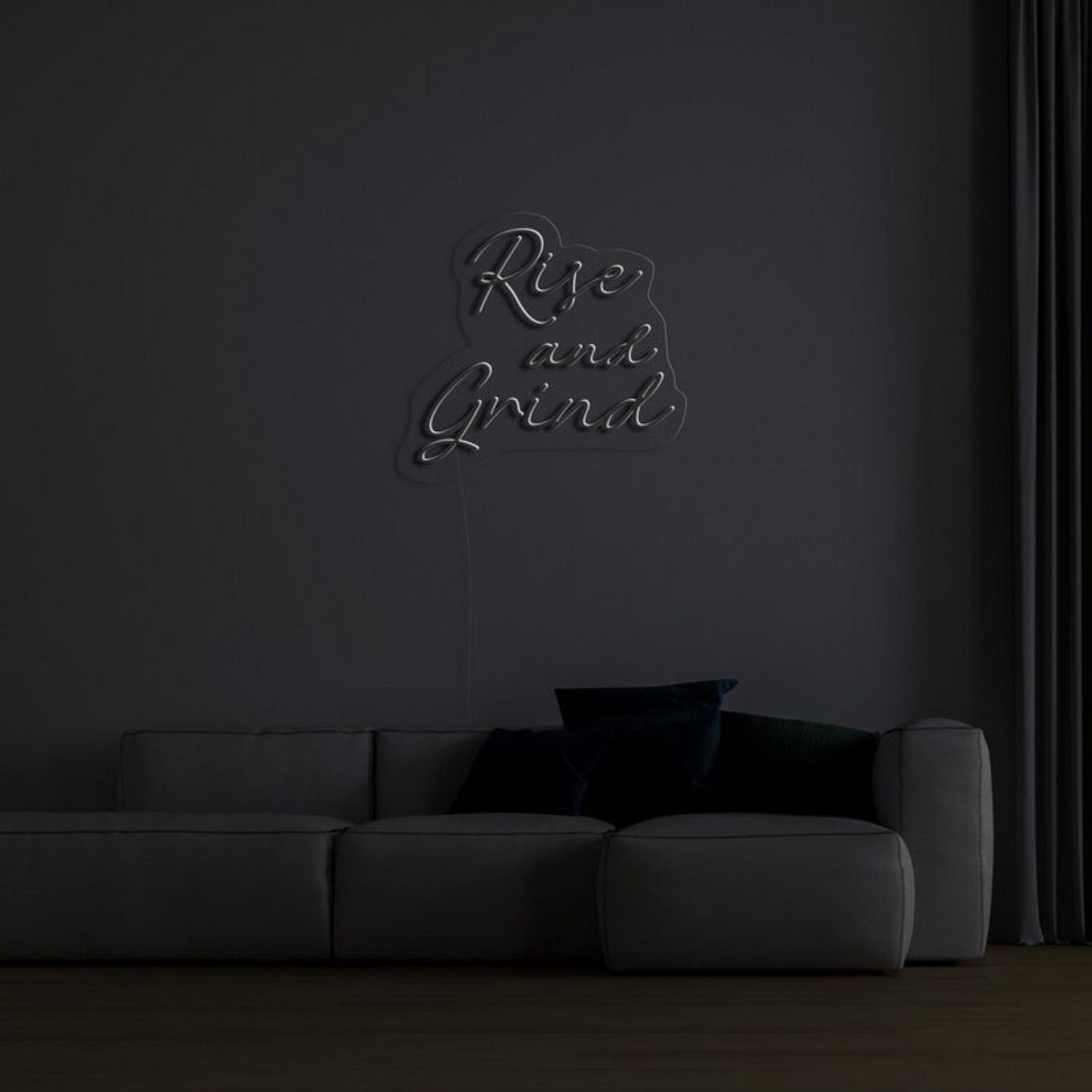 Rise And Grind Led Neon Sign For Motivational Spaces - Shineneon
