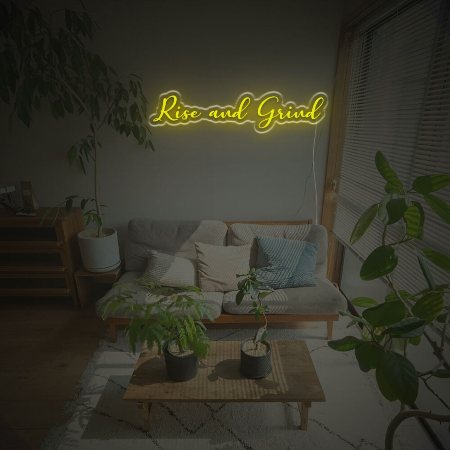 Rise Ane Grid Led Neon Sign | Shineneon