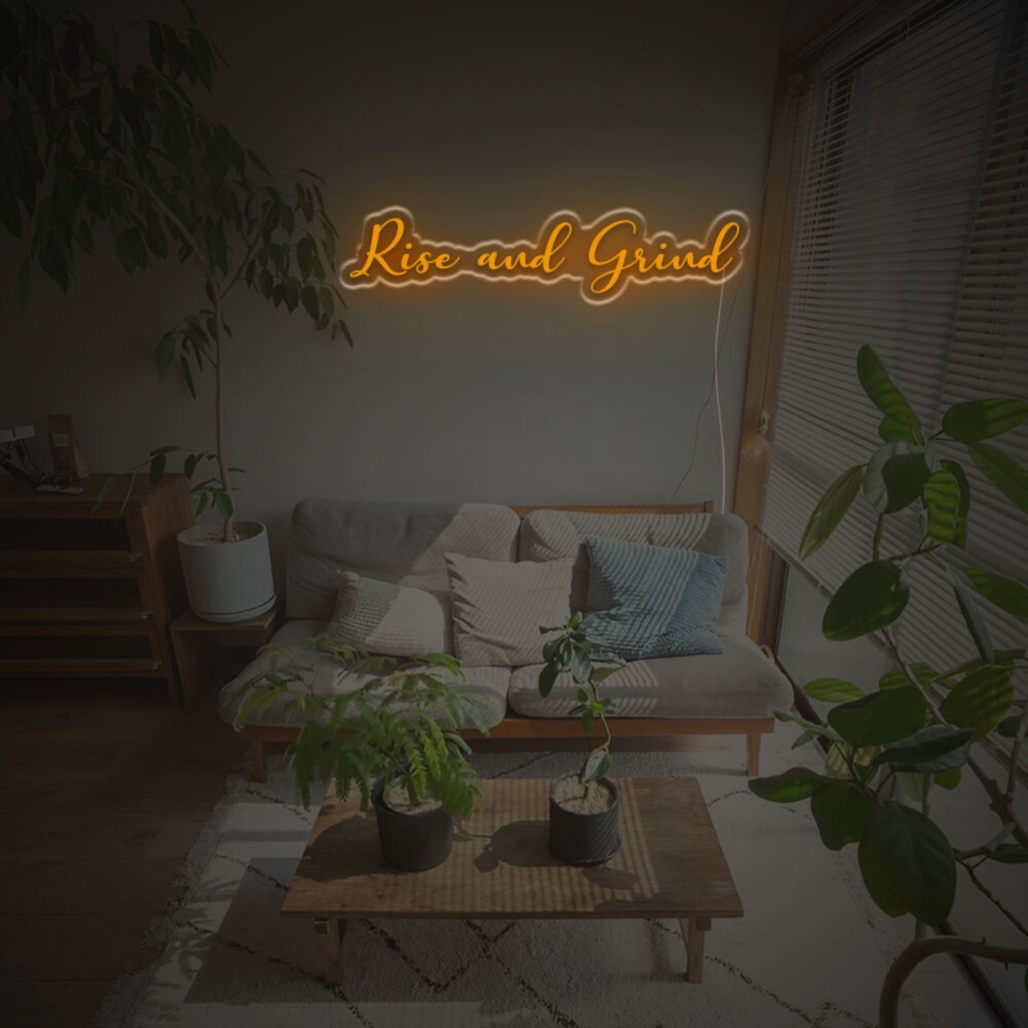 Rise Ane Grid Led Neon Sign | Shineneon