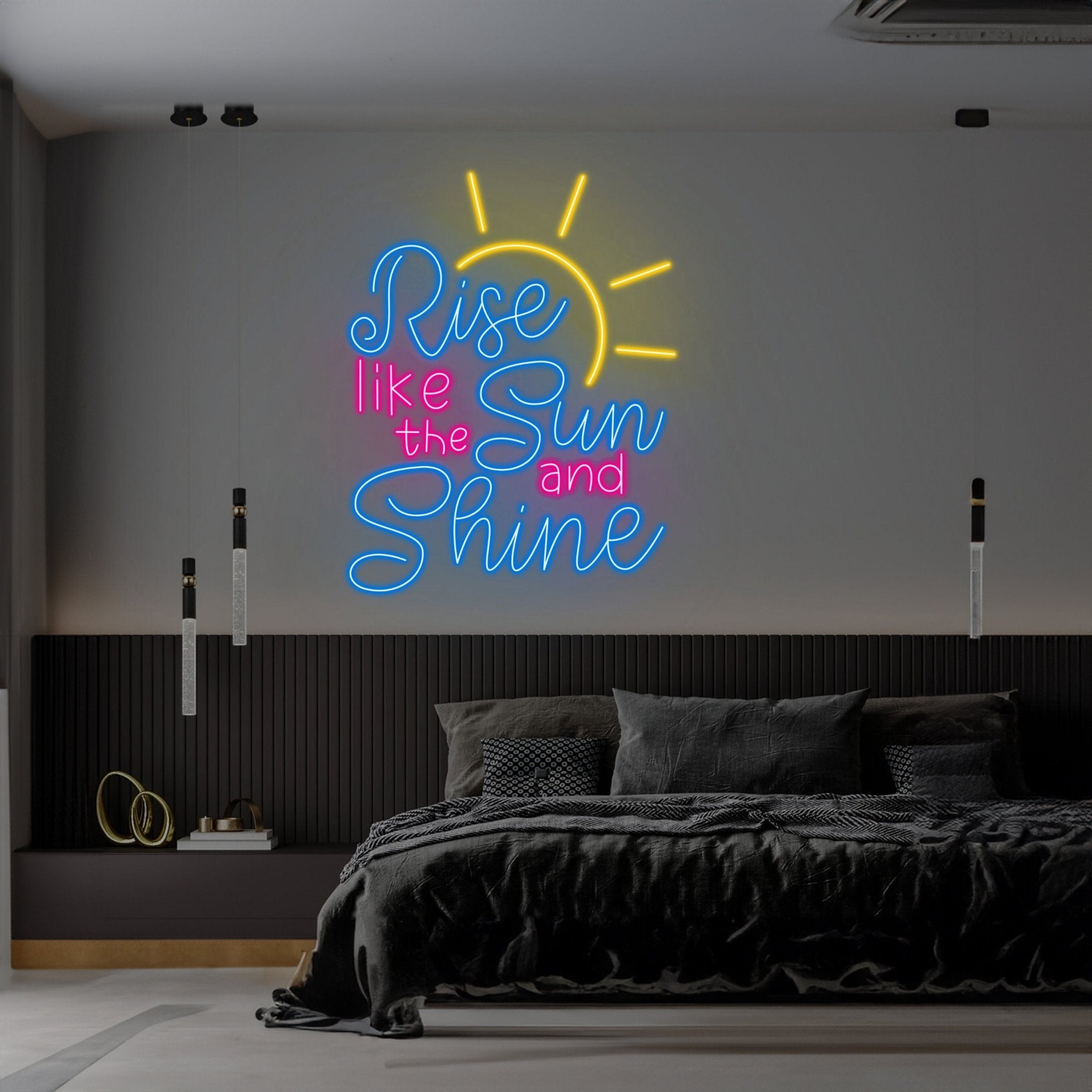 Rise Like The Sun And Shine Neon Sign - Shineneon