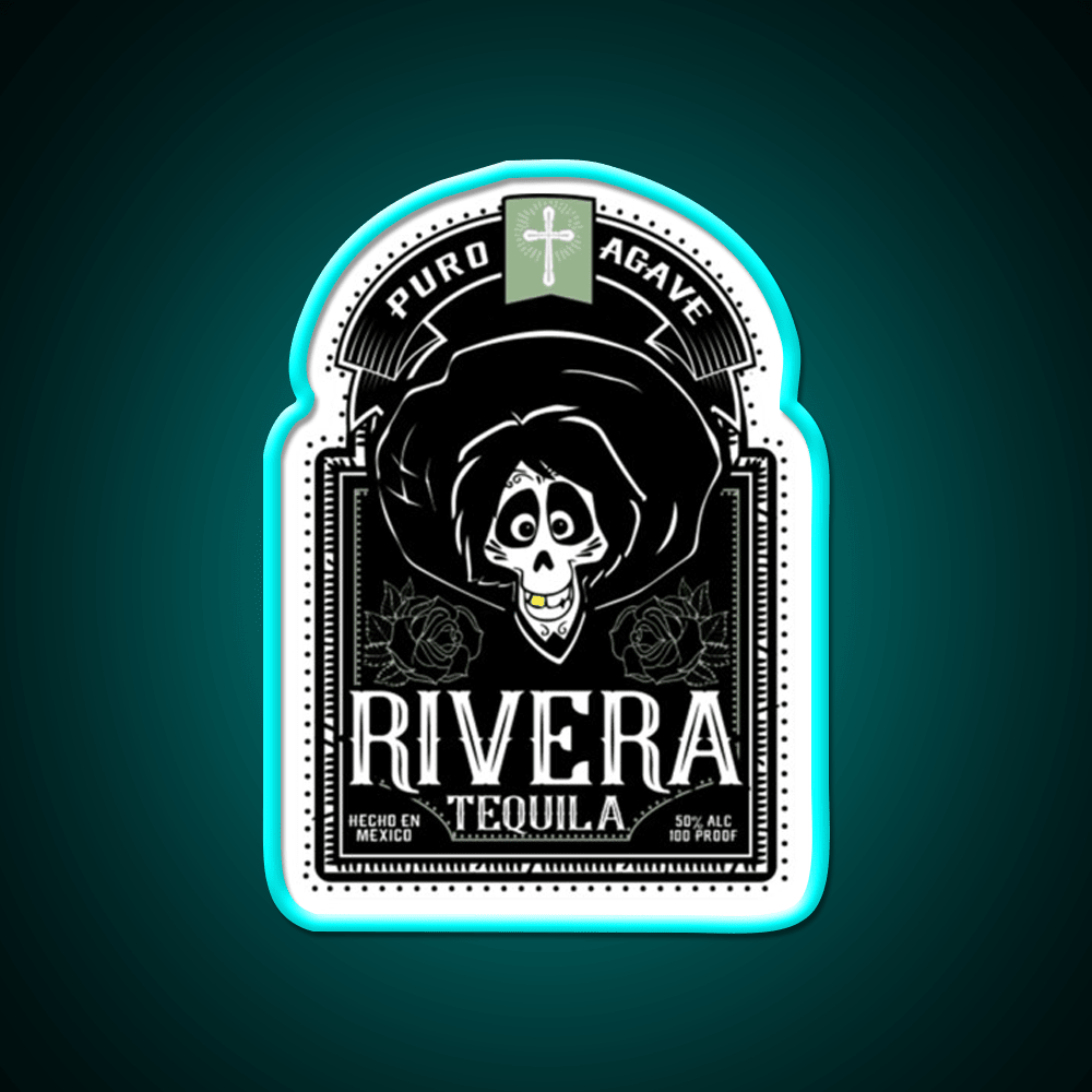 Rivera Tequila Party Drink Tequila Led Neon Sign Rgb Color - Shineneon