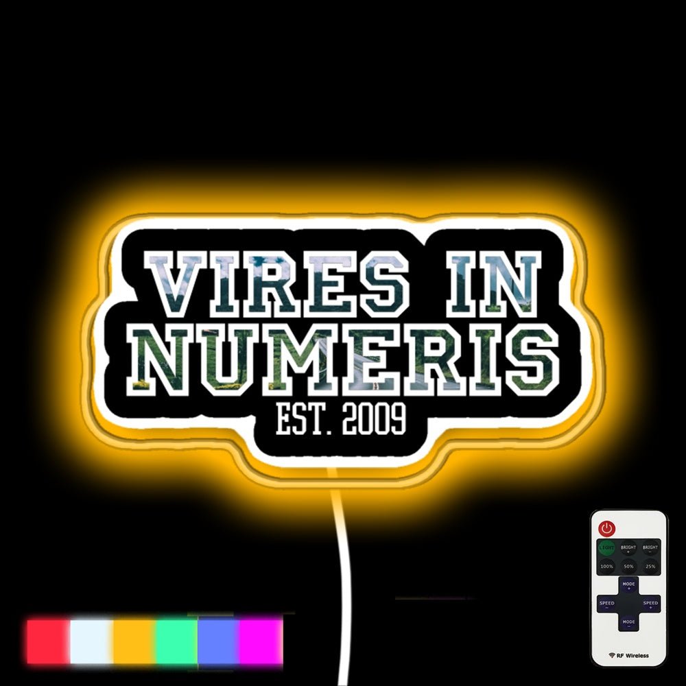 Road In Mountains Vires In Numeris Neon Gift Bitcoin Led Neon Sign - Shineneon