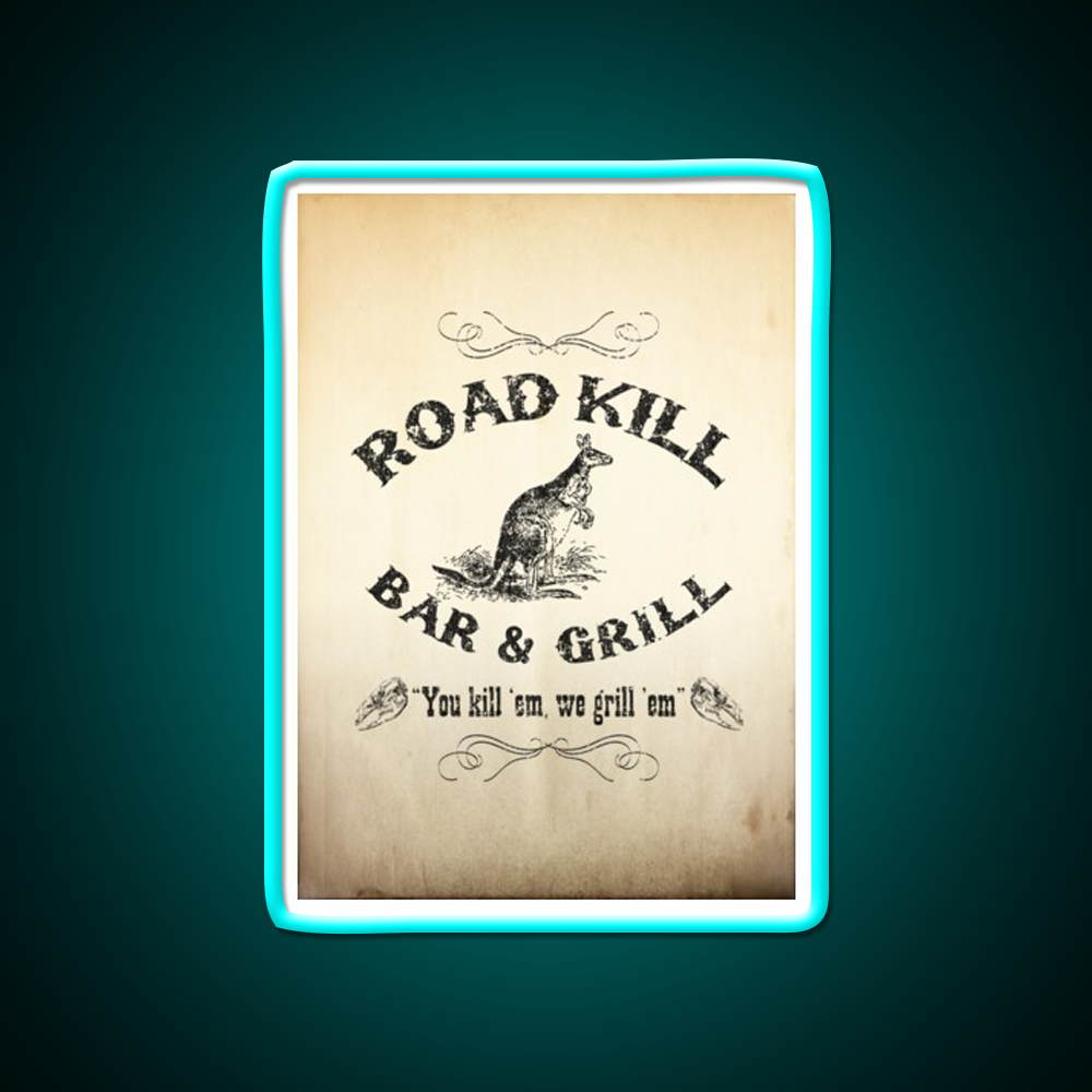 Road Kill Bar Grill Man Cave Bar Led Neon Sign Rgb Color