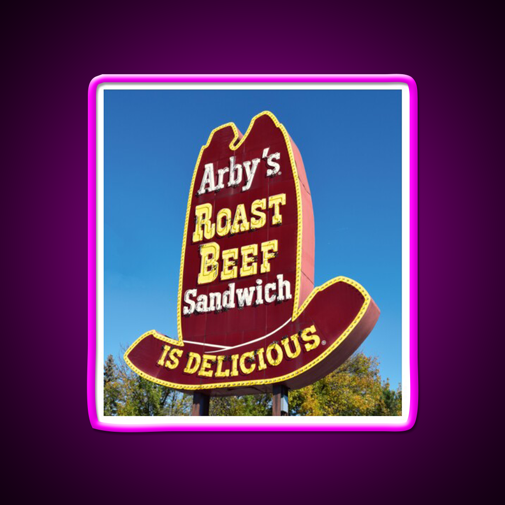 Roast Beef Fast Food Led Neon Sign For Burger Place Rgb Color