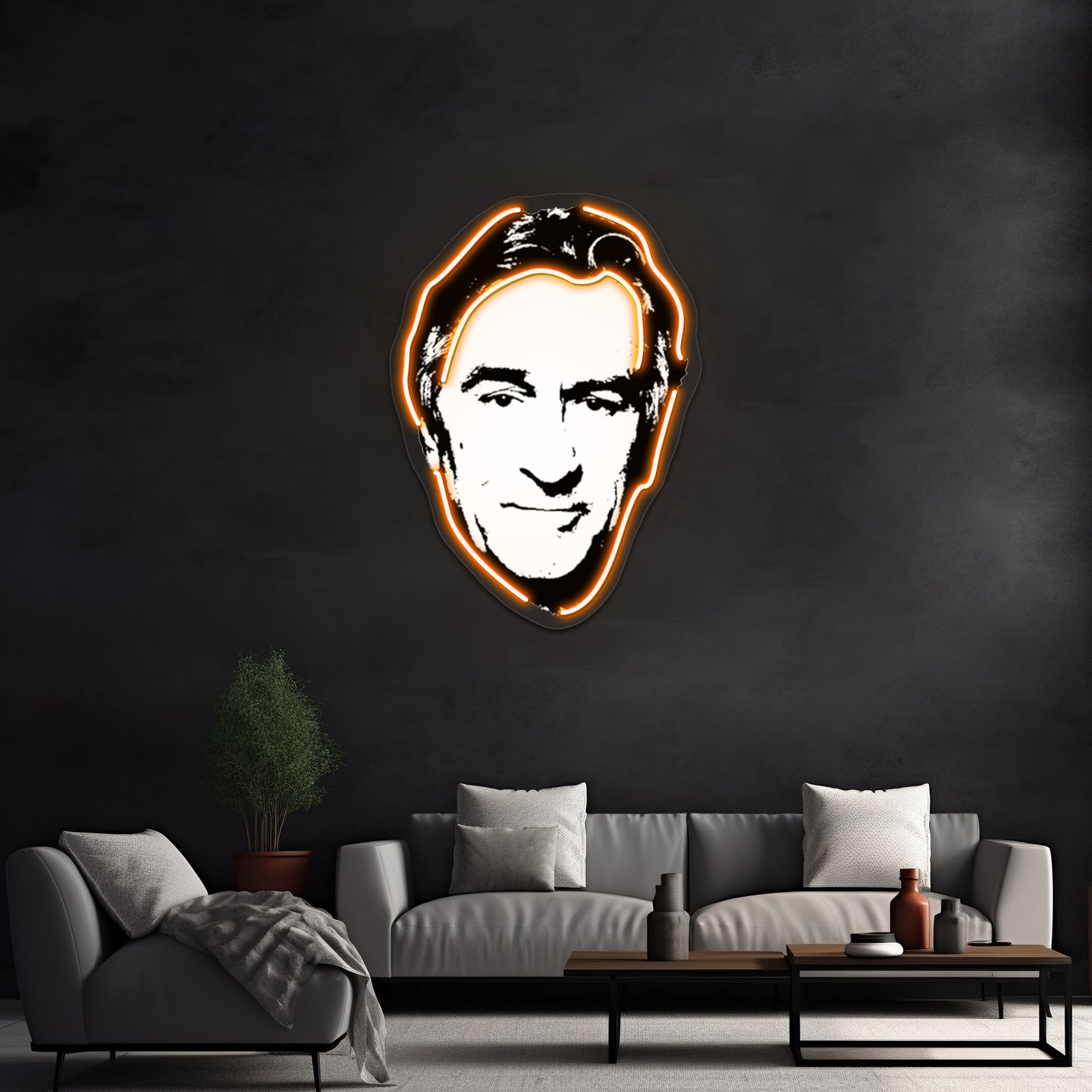 Robert De Niro Pop Art Paintingt Portrait Artwork Led Neon Signs | Shineneon