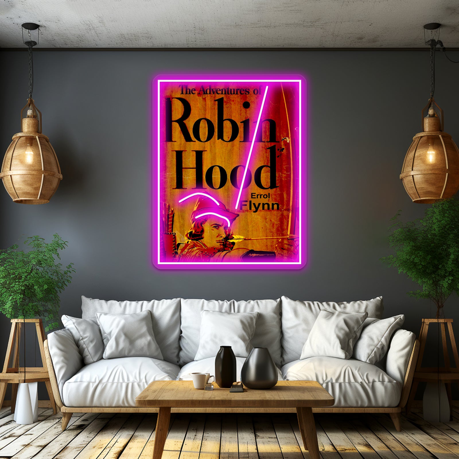 Robin Hood Vintage Rare Movie Poster Print Wall Artwork Neon Signs | Shineneon