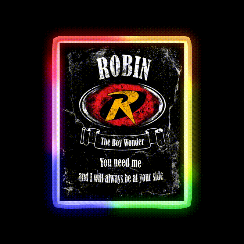 Robin Whiskey Style Whiskey Drink Bar Led Neon Sign Rgb Color