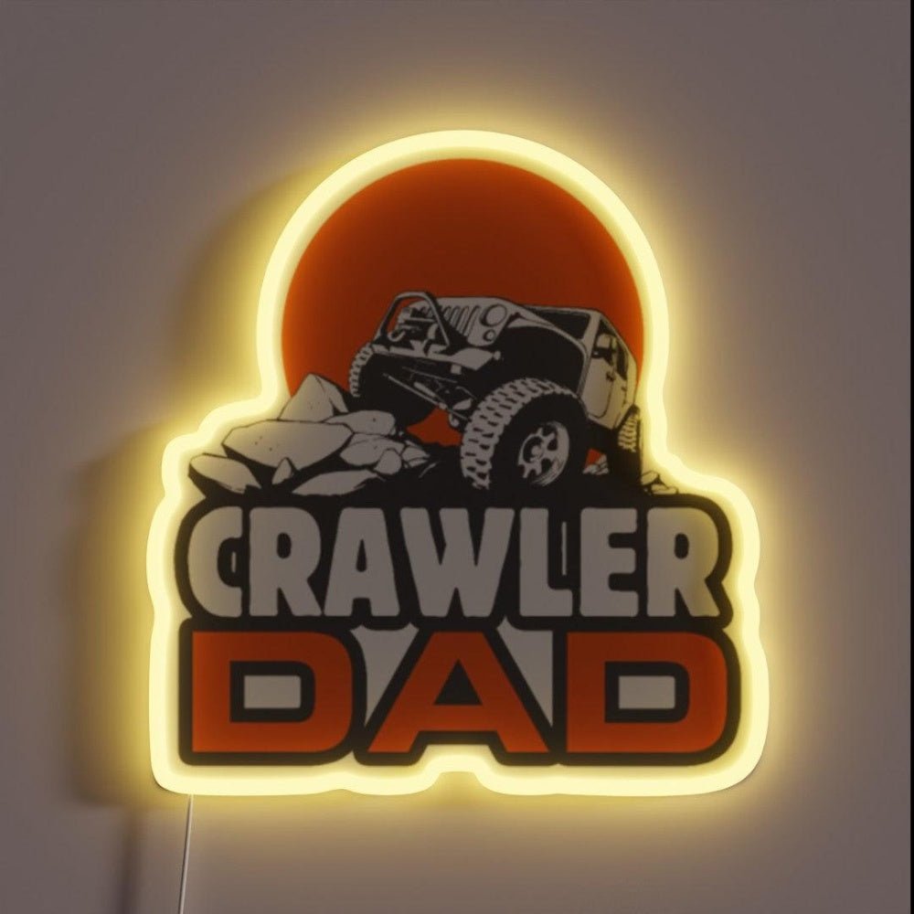 Rock Crawler Dad Road Rc Big Tires Motorsports Rgb Led Neon Sign - Shineneon