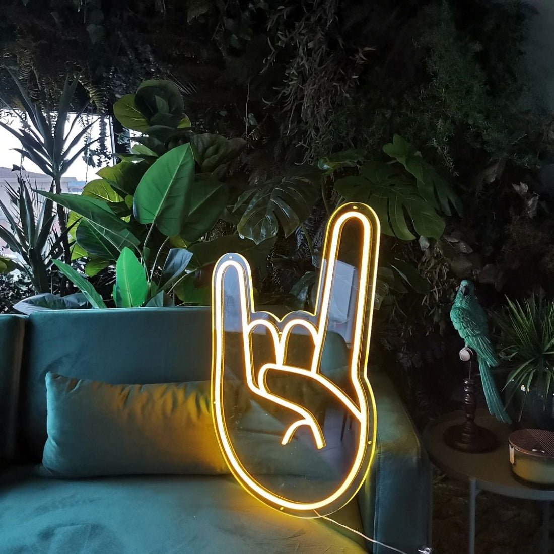 Rock Hand Led Sign Business Neon Sign - Shineneon