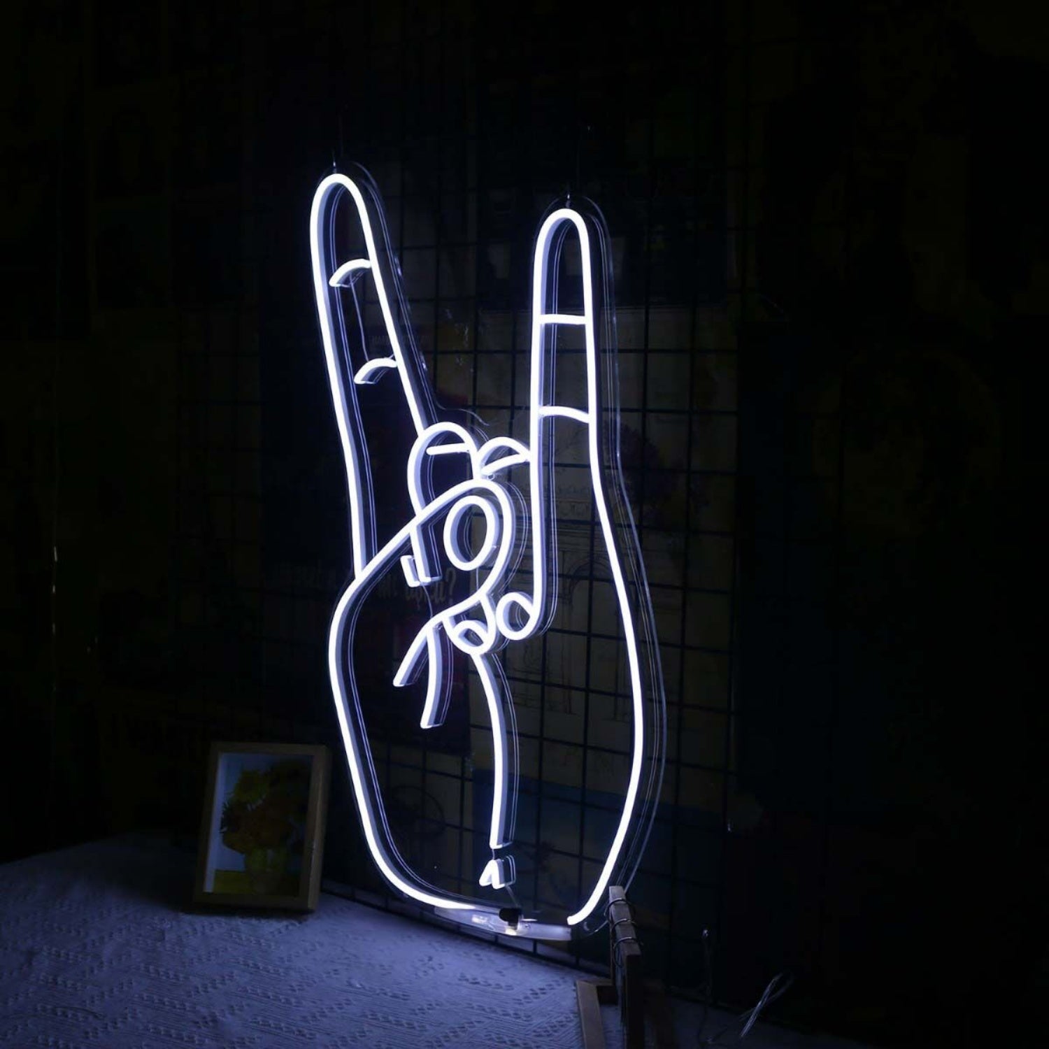Rock Never Die Gesture Led Neon Sign For Music Lovers | Shineneon