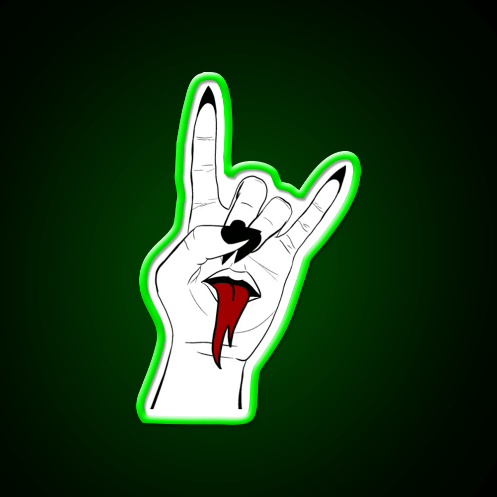 Rock On Nail Salon Led Neon Sign Rgb Color - Shineneon