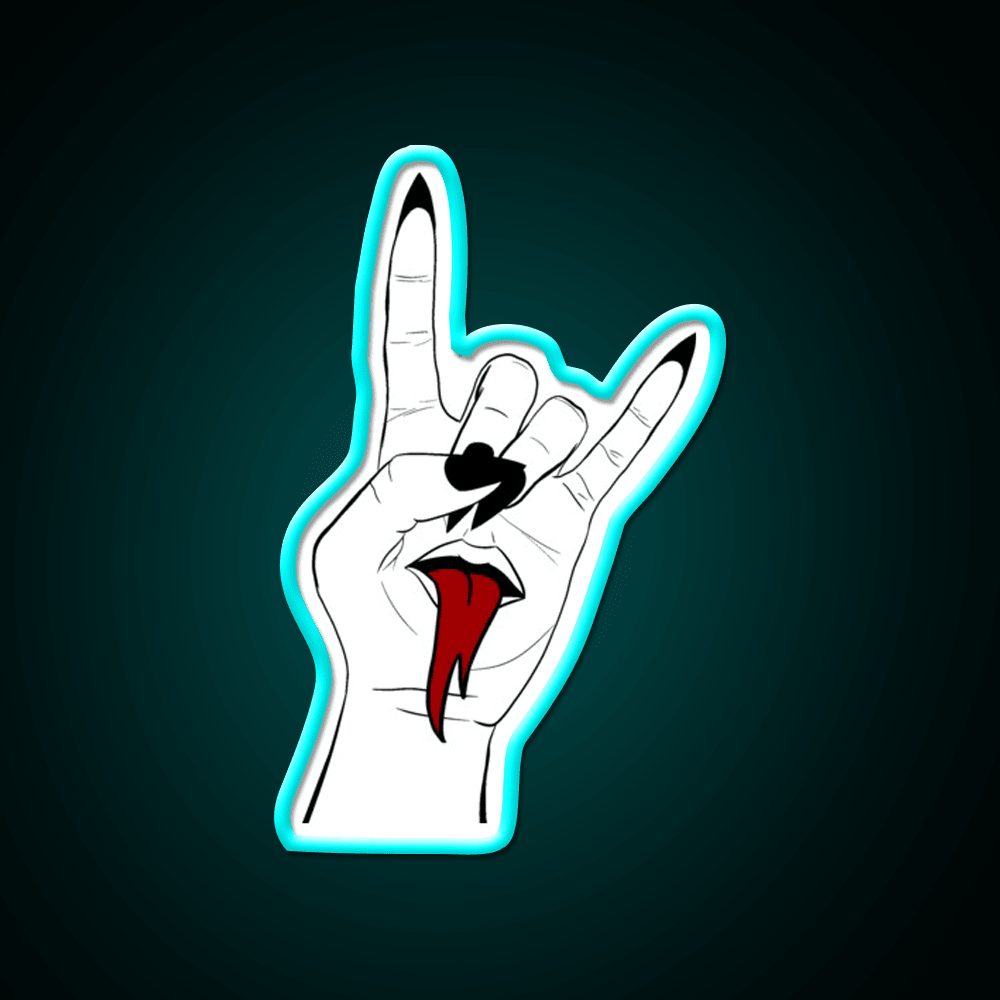 Rock On Nail Salon Led Neon Sign Rgb Color - Shineneon