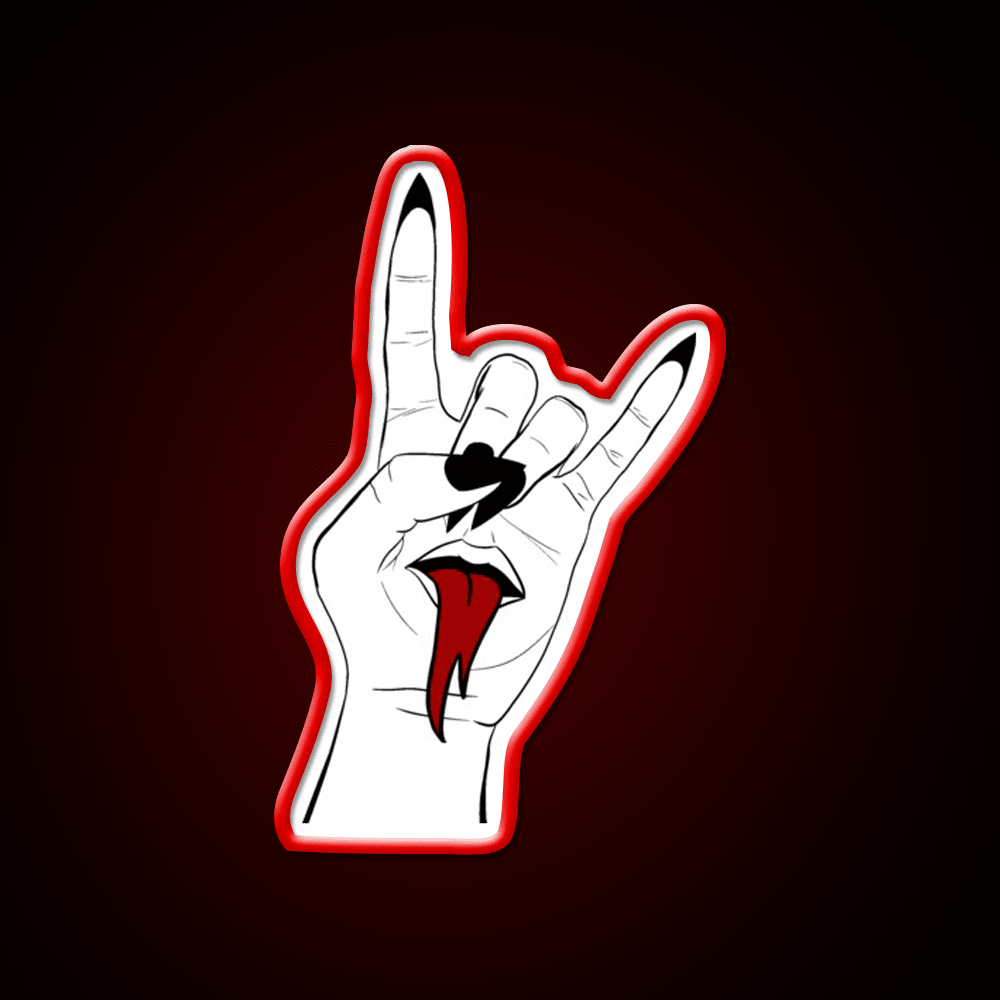 Rock On Nail Salon Led Neon Sign Rgb Color - Shineneon