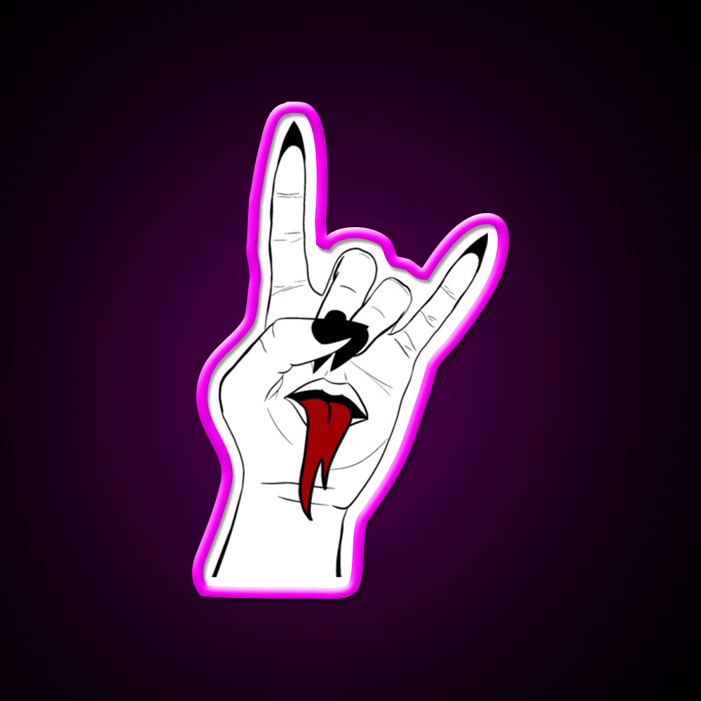 Rock On Nail Salon Led Neon Sign Rgb Color - Shineneon