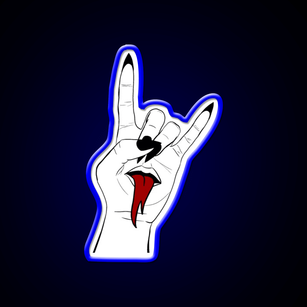 Rock On Nail Salon Led Neon Sign Rgb Color - Shineneon