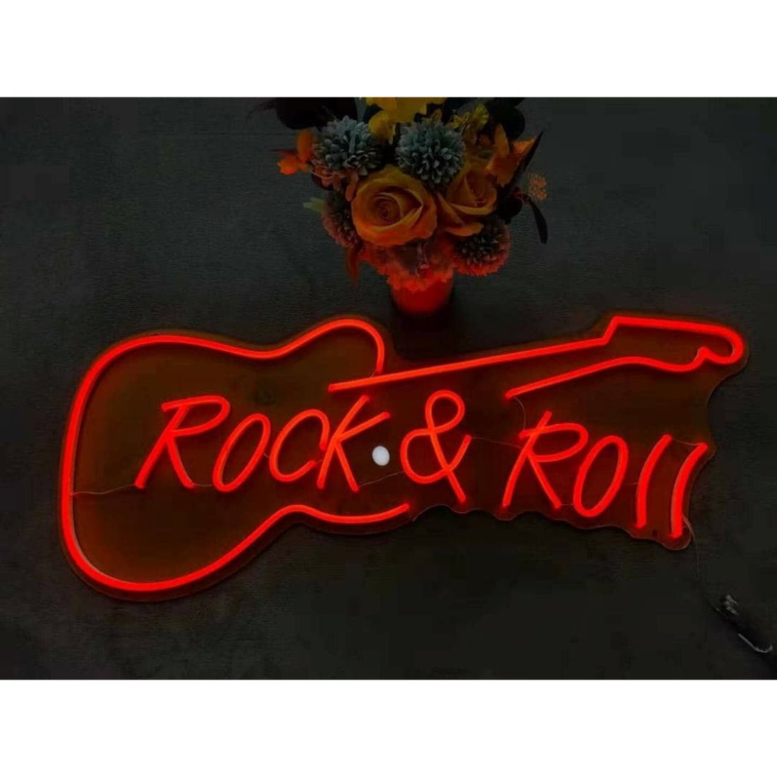 Rock Roll Guitar Led Sign Business Neon Sign - Shineneon