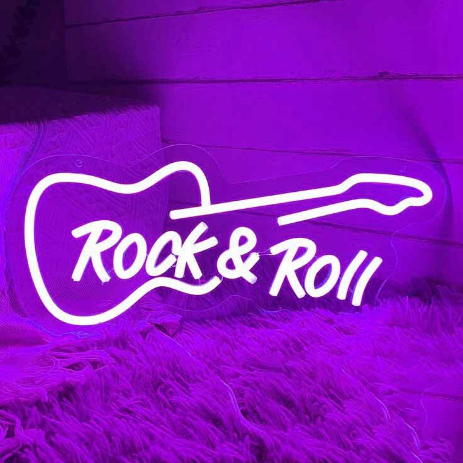 Rock Roll Music Guitar Led Neon Sign | Shineneon