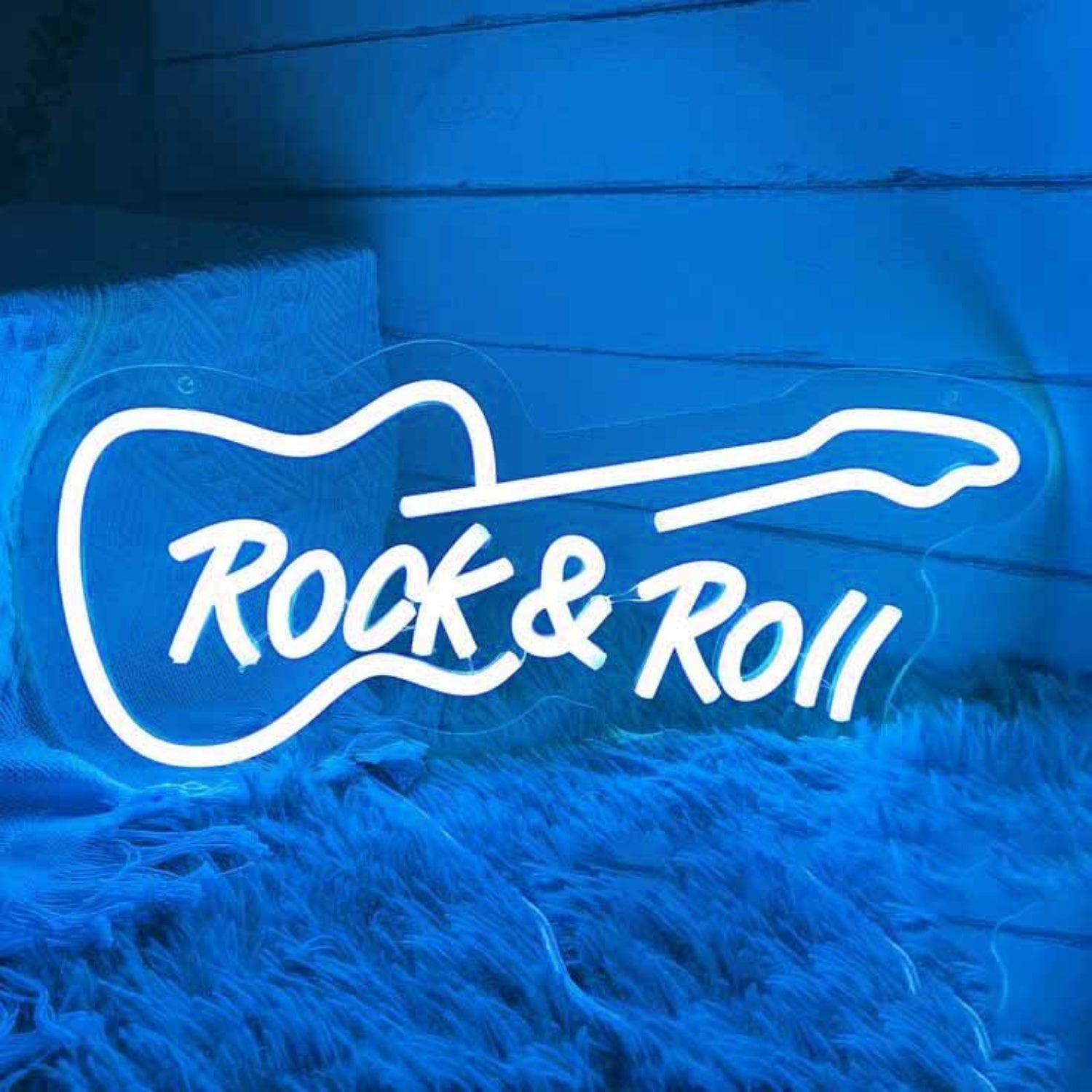 Rock Roll Music Guitar Led Neon Sign | Shineneon