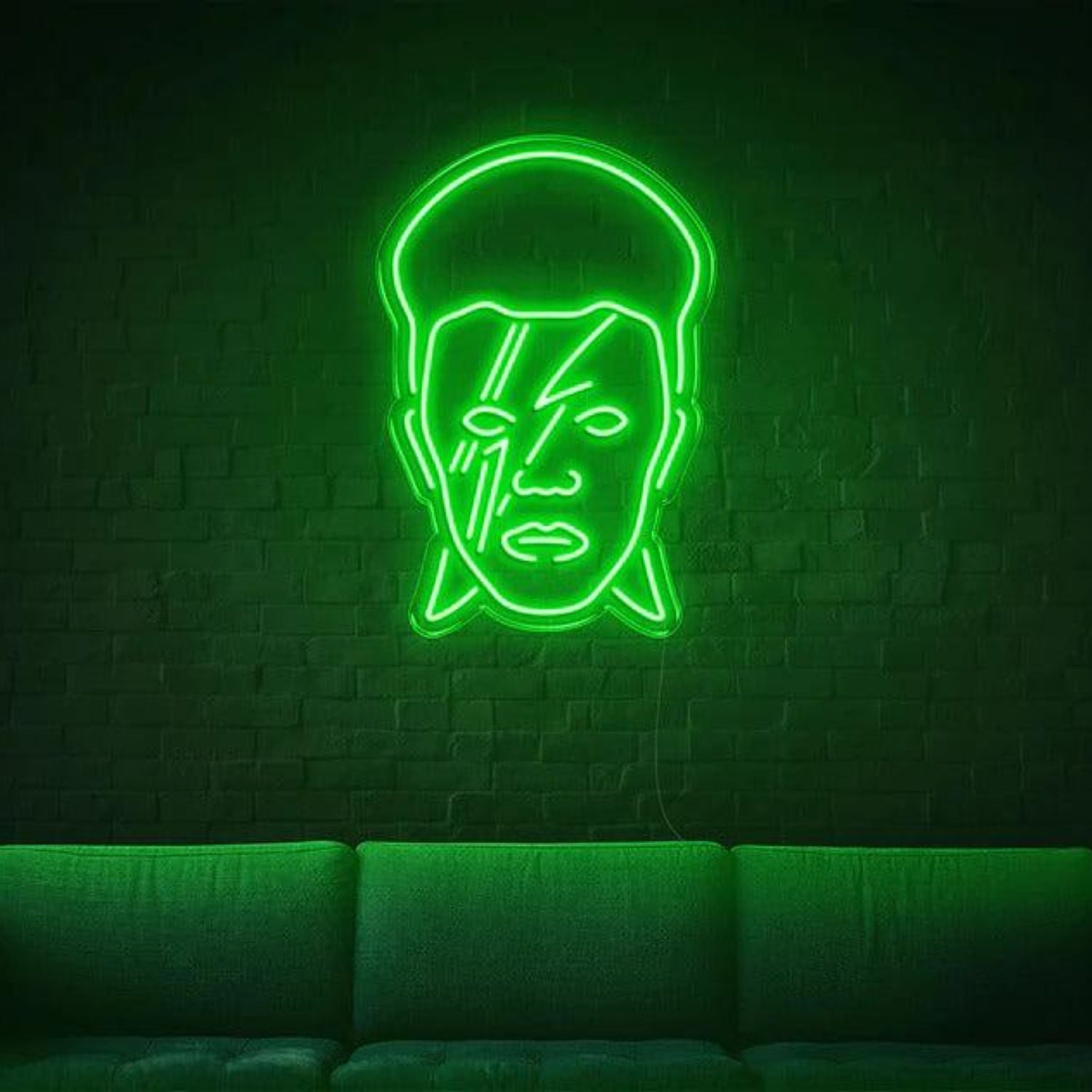 Rock Star David Bowie Head Led Neon Sign For Indoor Wall Decor | Shineneon